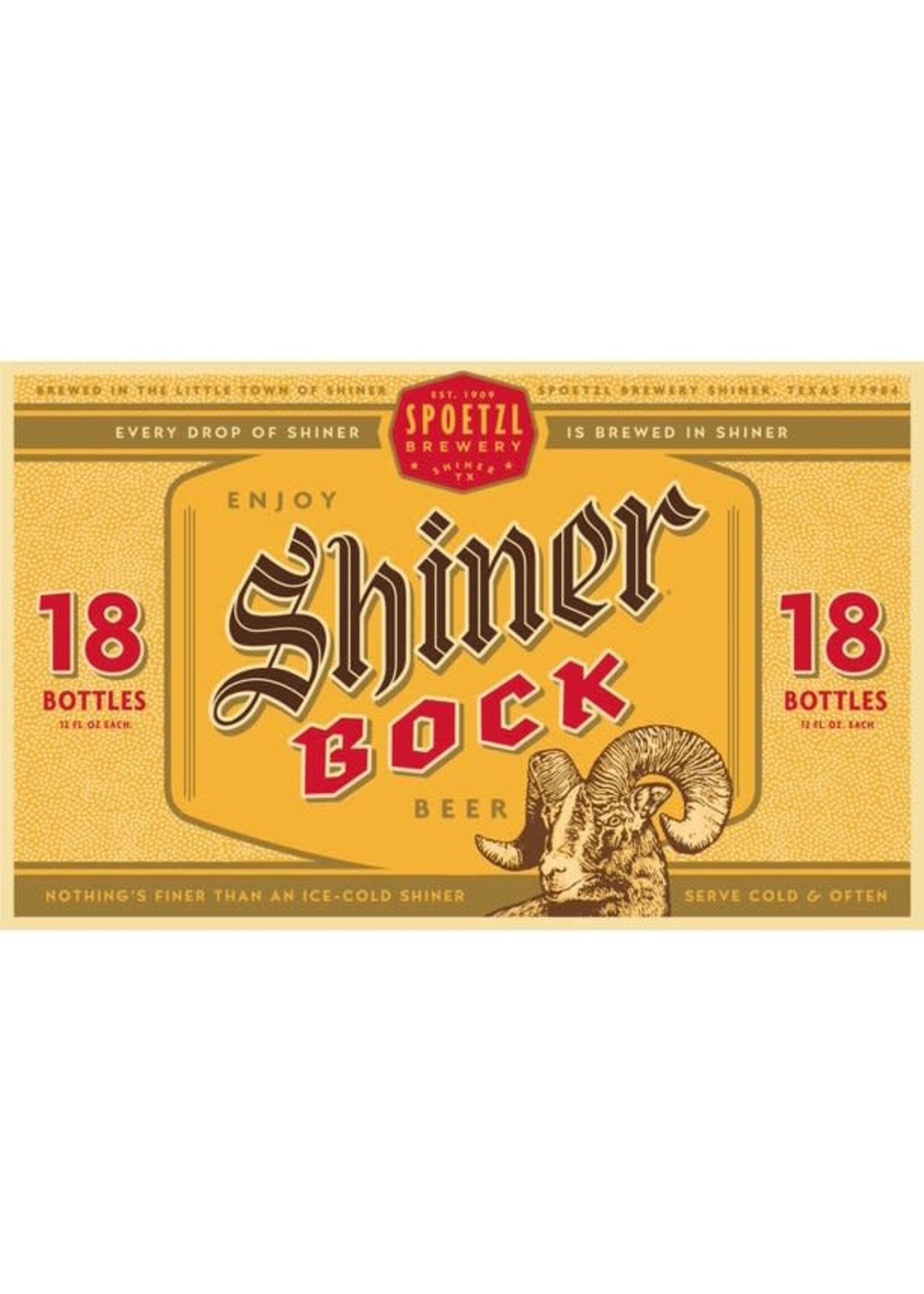 Shiner Bock 18pk 12oz Bottles