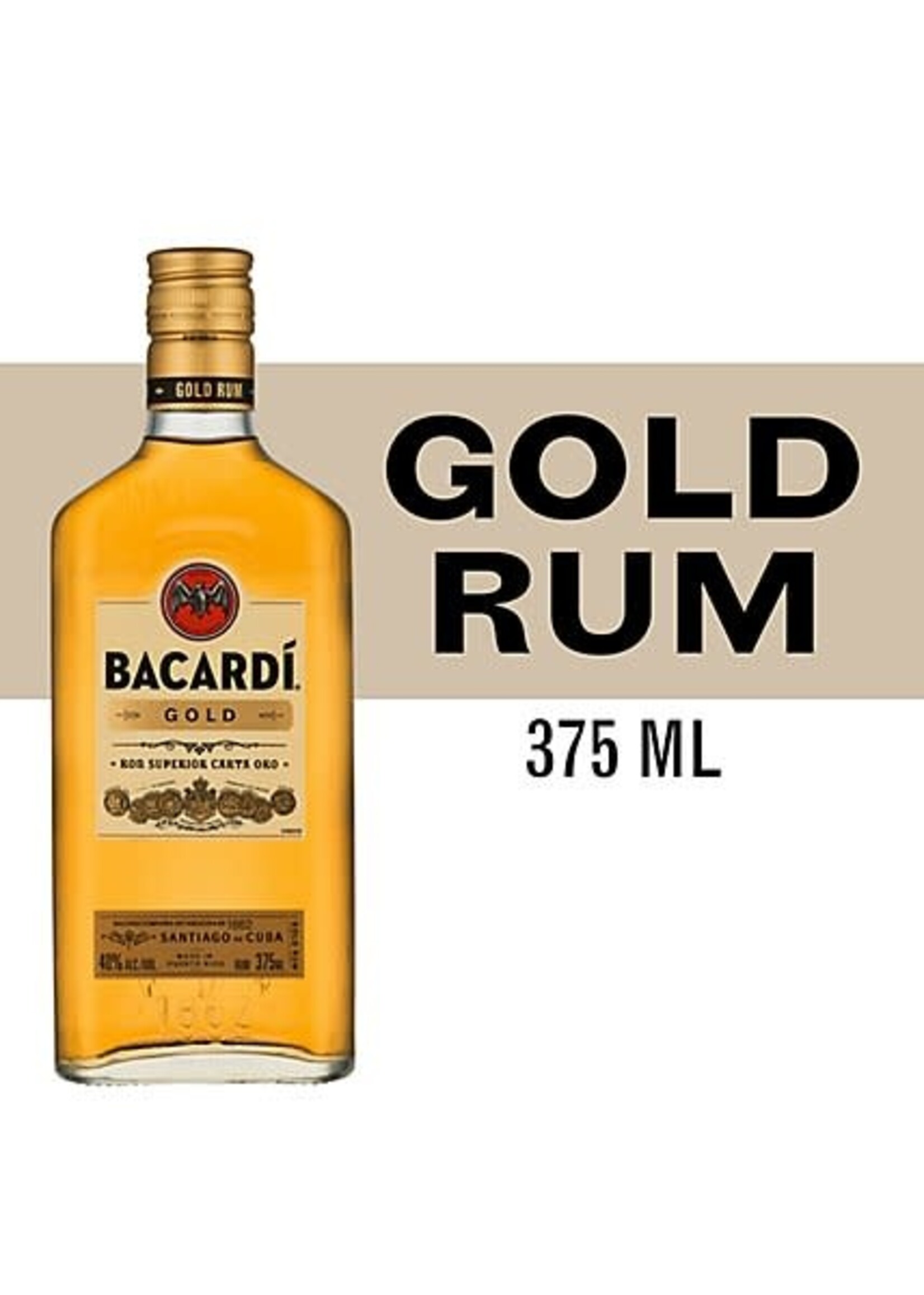 Bacardi Gold Rum 80Proof 375ml