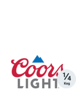 Coors Light Keg 1/4 (7.75 Gallon)