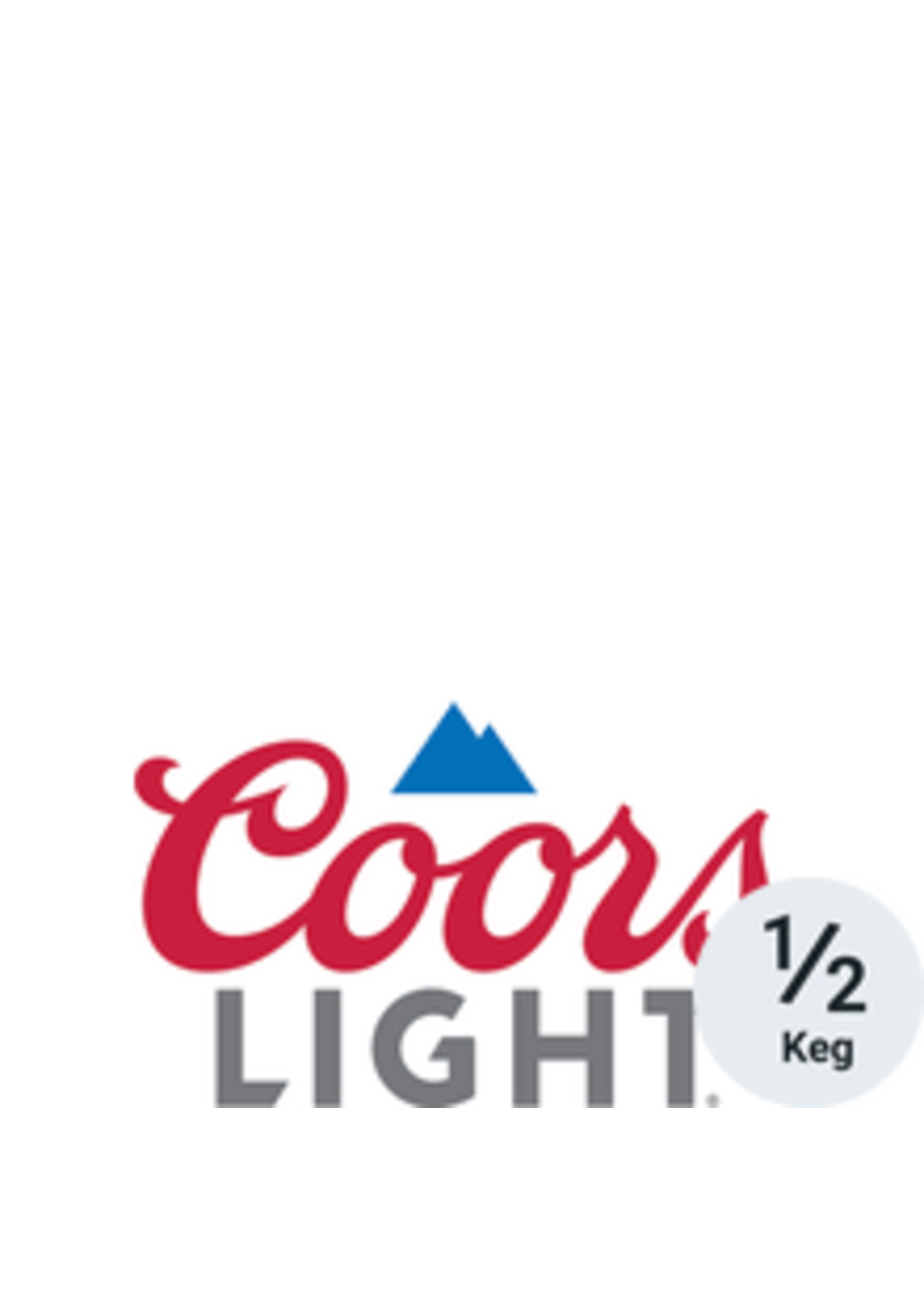 Coors Light Keg 1/2 (15.5 Gallon)