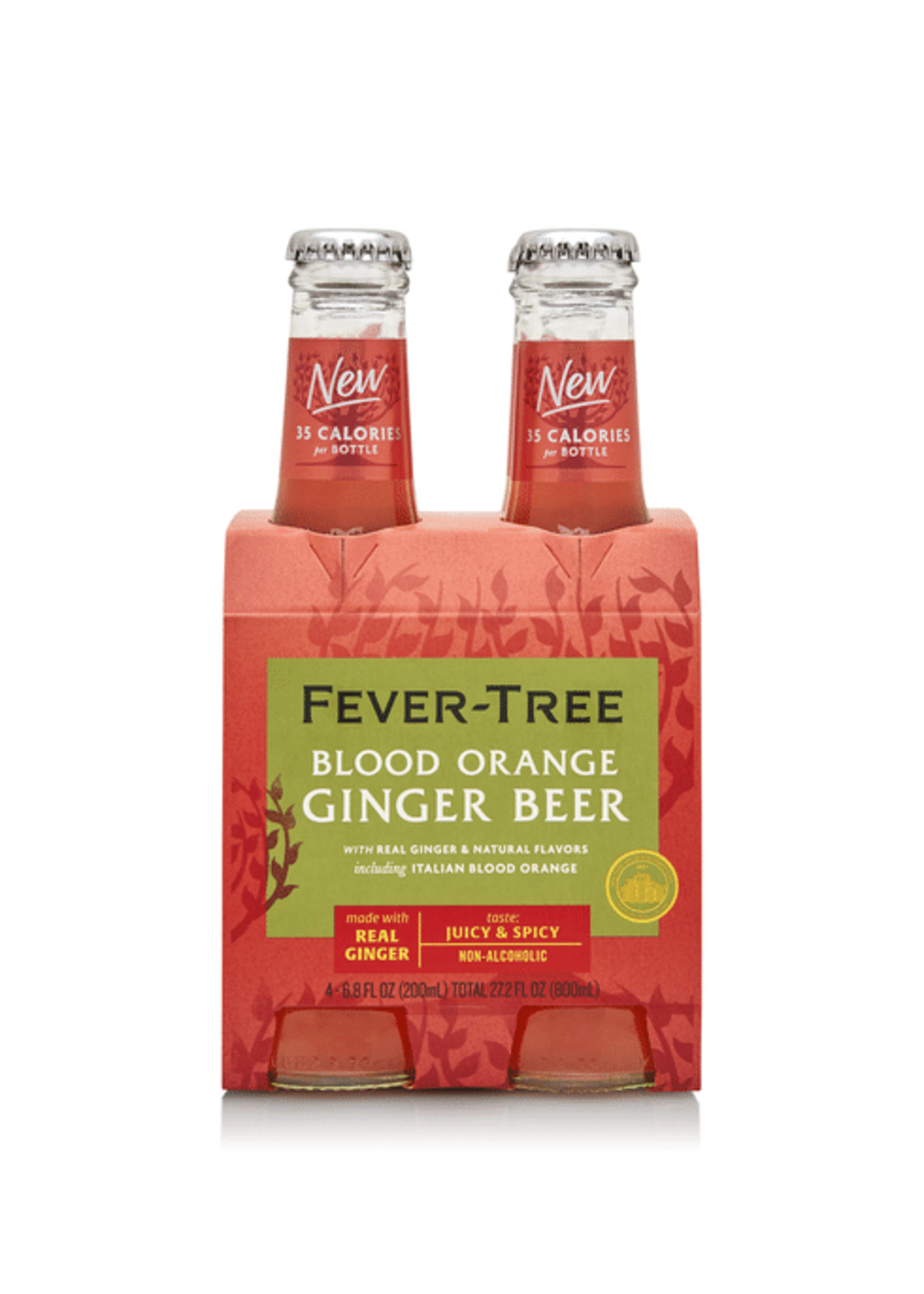 Fever Tree Blood Orange Ginger Beer 4pk 200ml