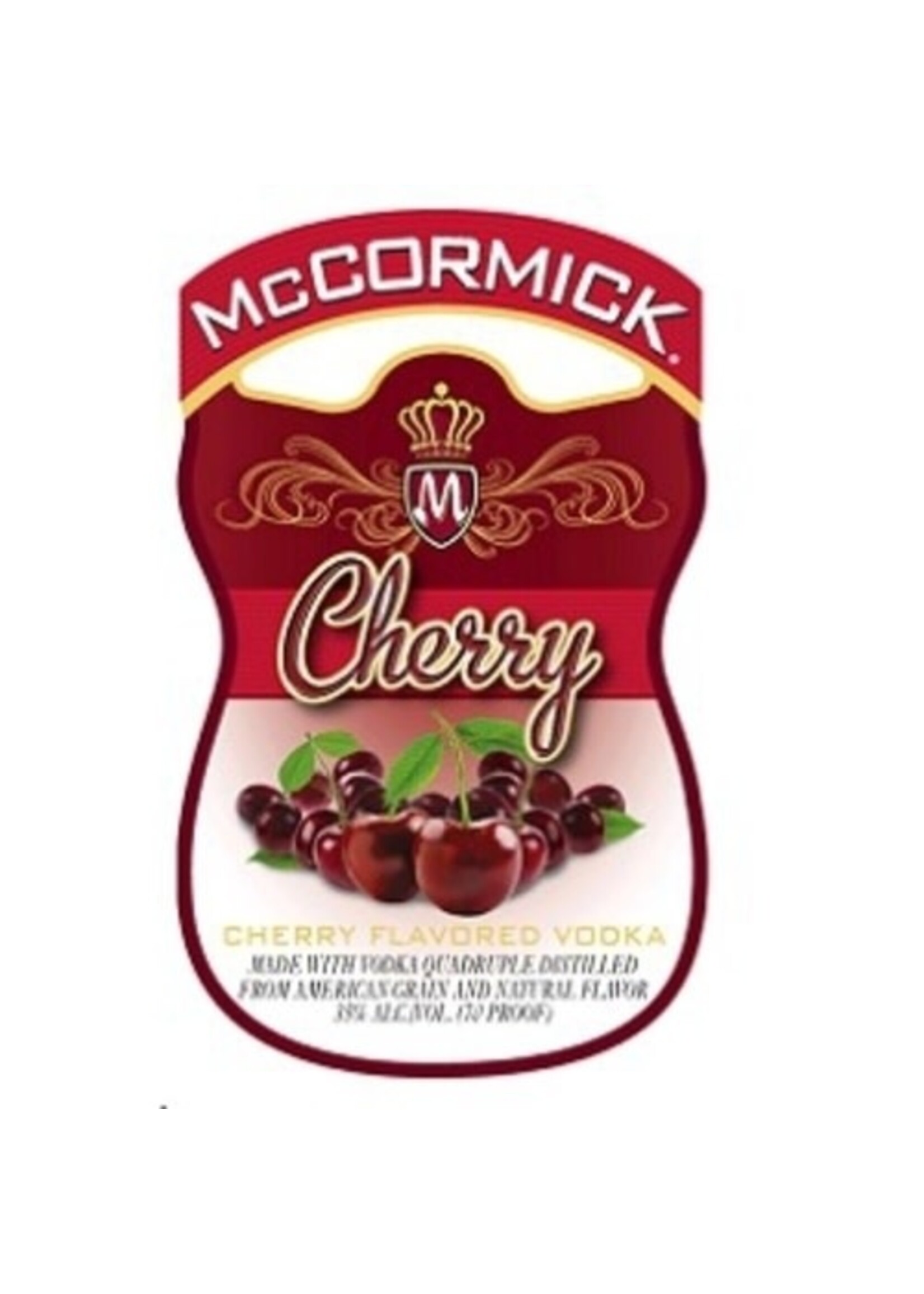 Mccormick Cherry Flavored Vodka 60Proof 1 Ltr