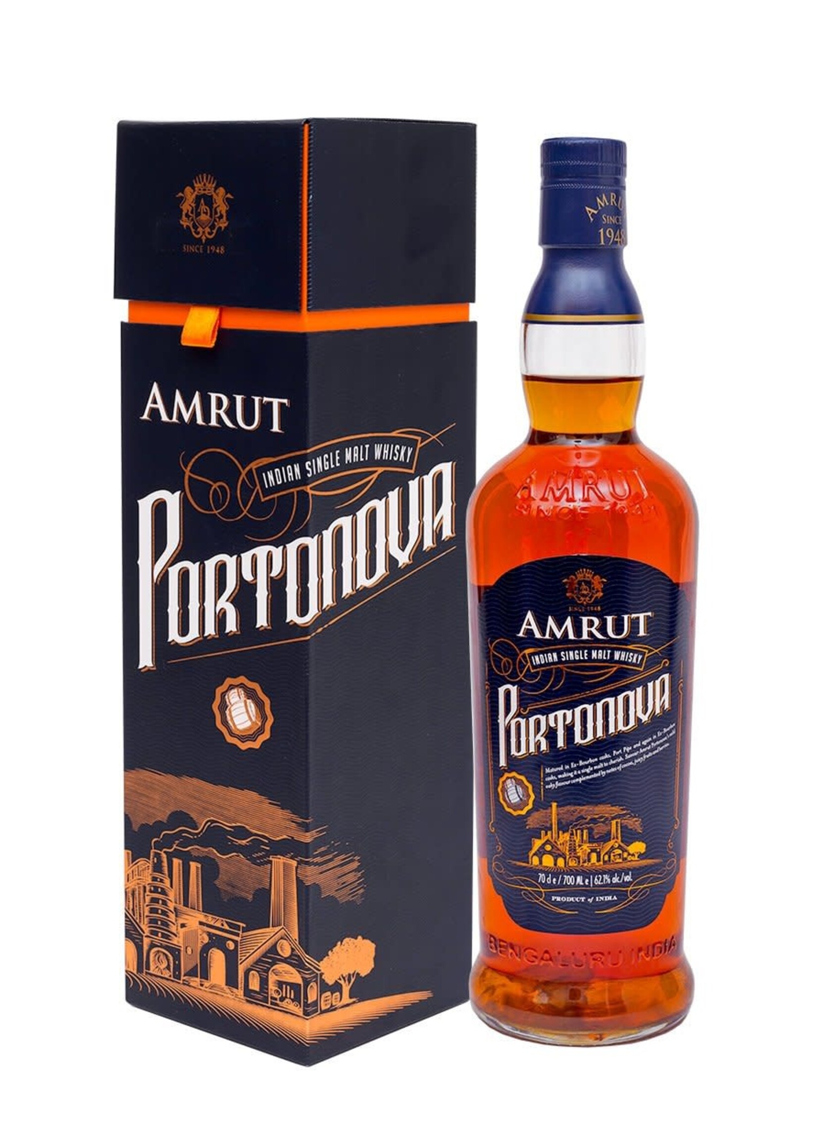 Amrut Portonova Single Malt Whiskey 124.2Proof 750ml