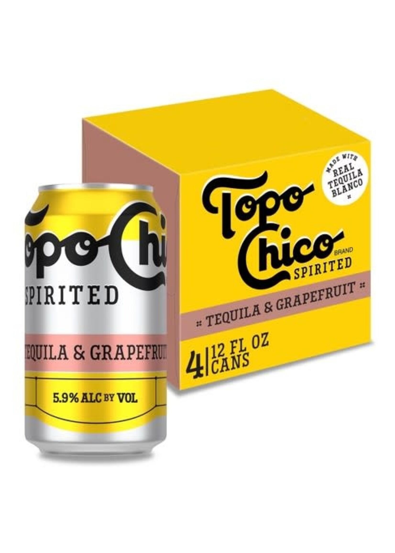 Topo Chico RTD Tequila & Grapefruit 5.9% ALC 4pk 12oz Cans