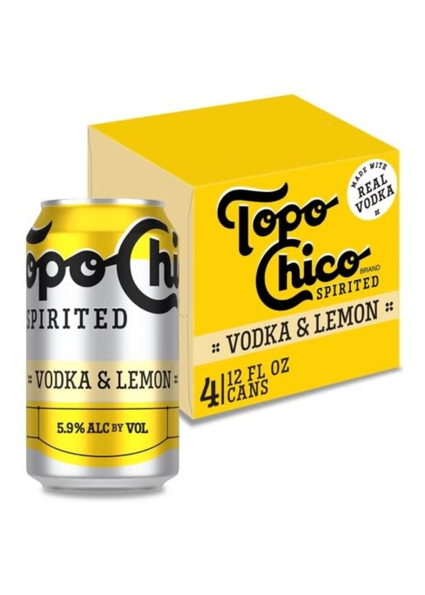 Topo Chico RTD Vodka & Lemon 5.9% ALC 4pk 12oz Cans