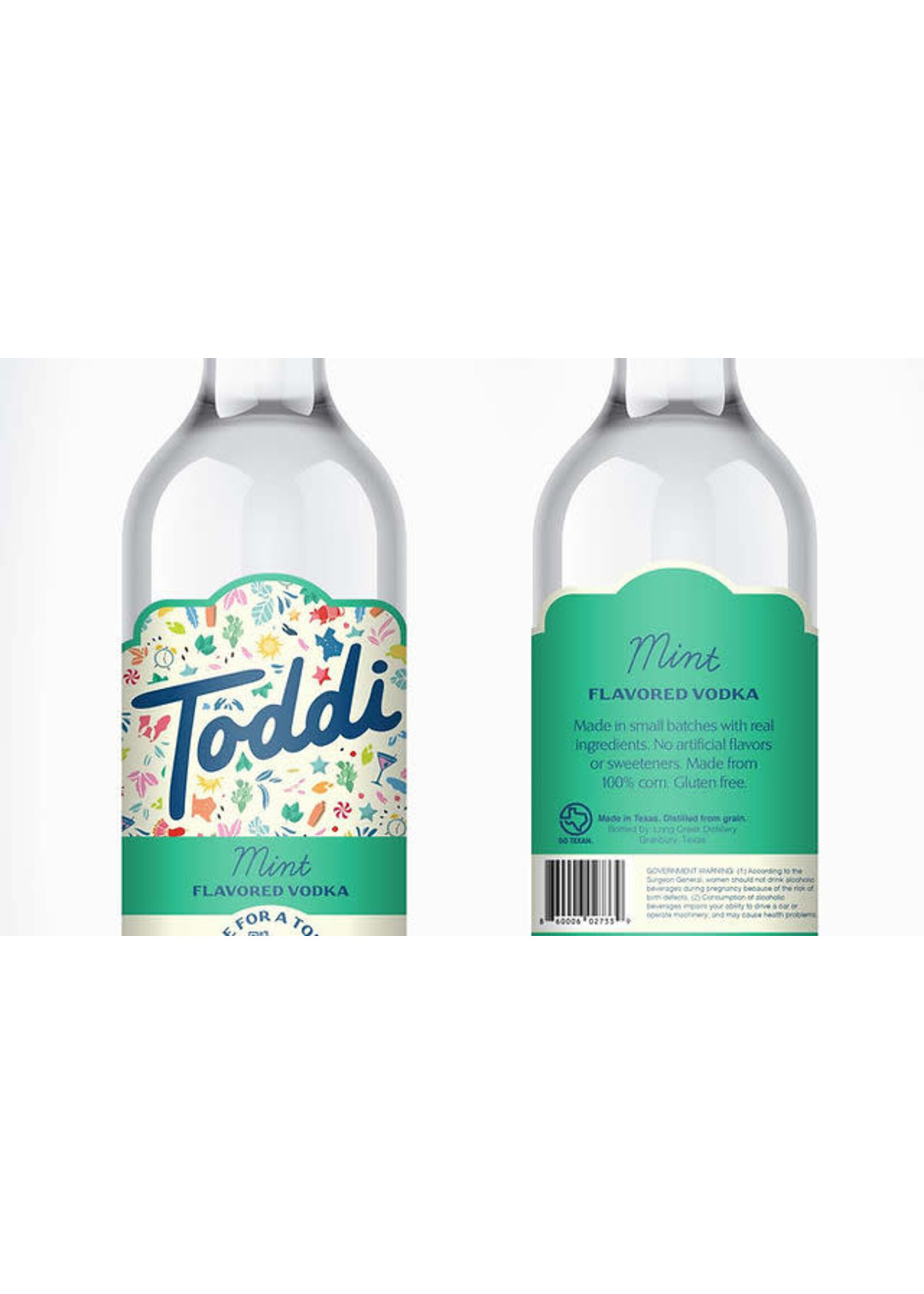 Toddi Mint Flavored Vodka 80Proof 750ml