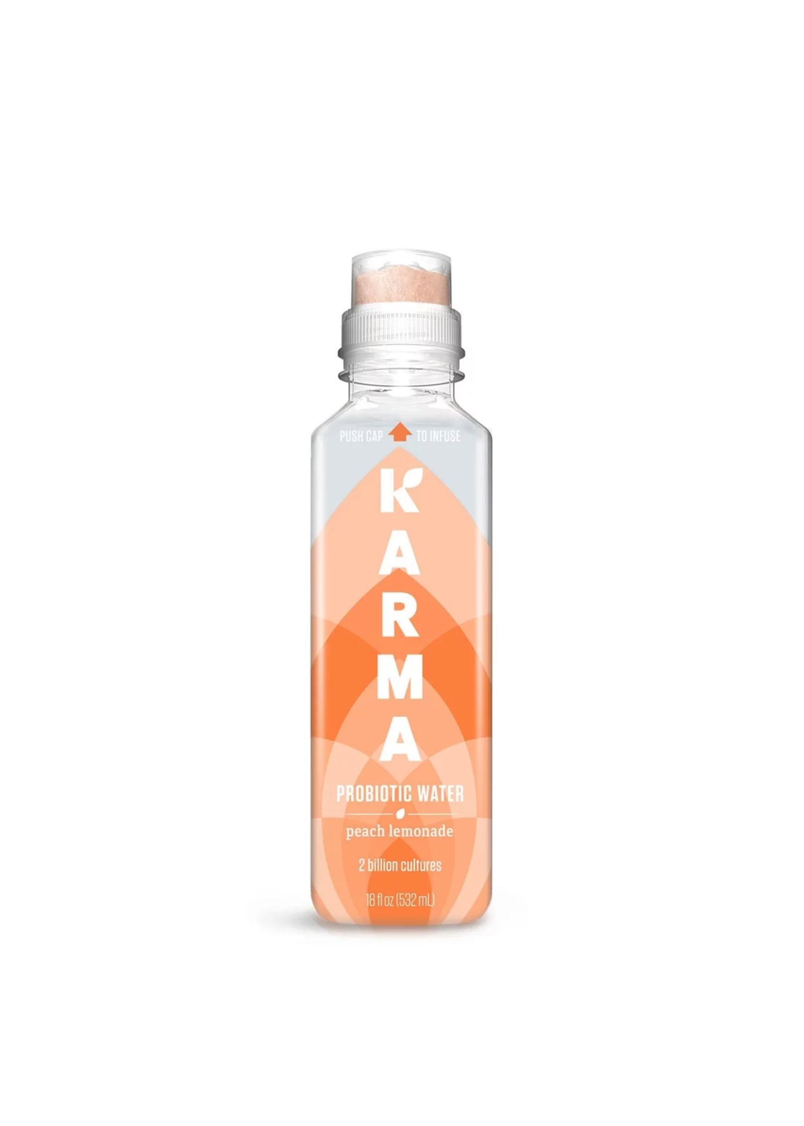Karma Probiotic Water Peach Lemonade 18oz