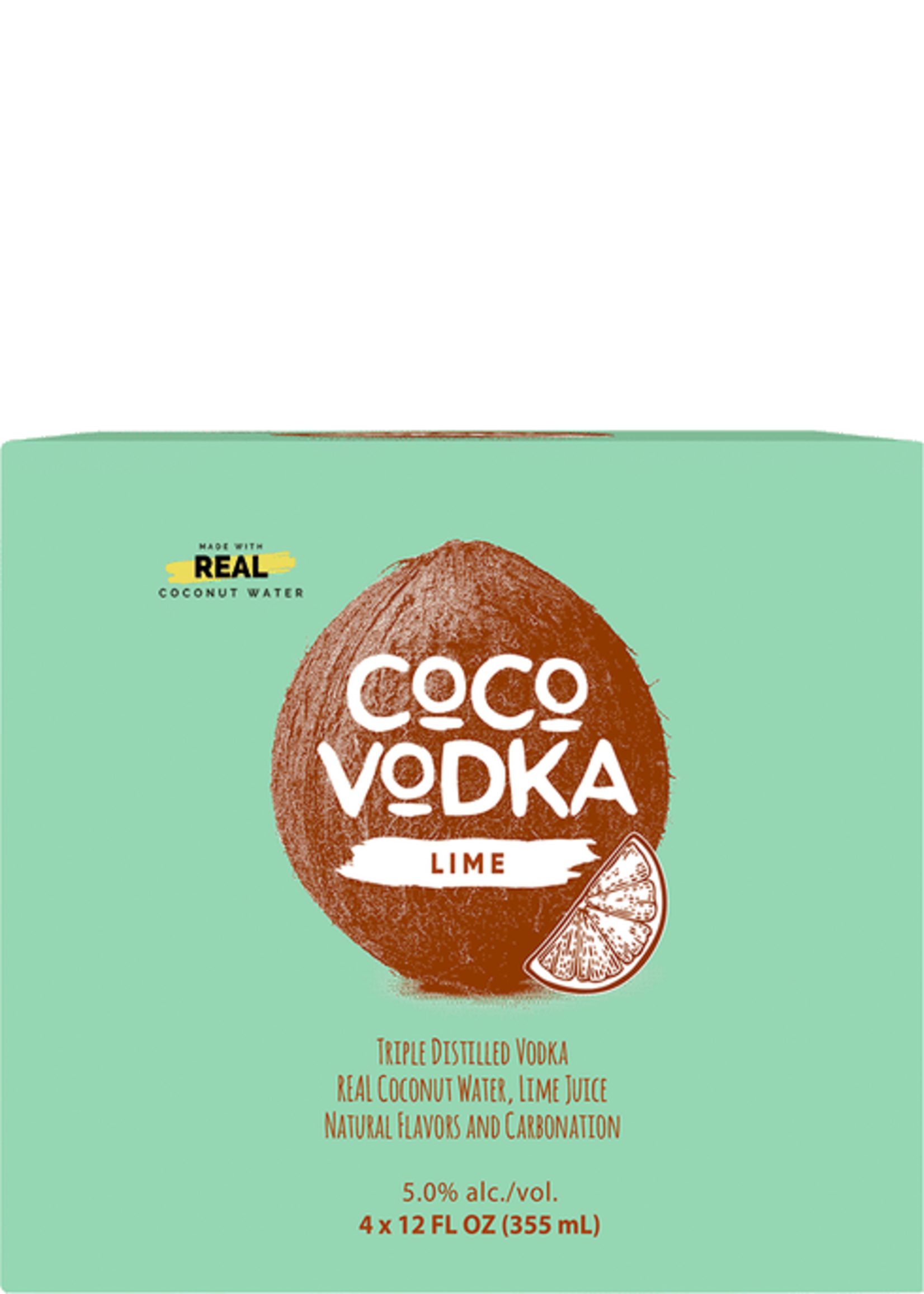 Coco Vodka Lime 5% Alc 4pk 12oz Cans