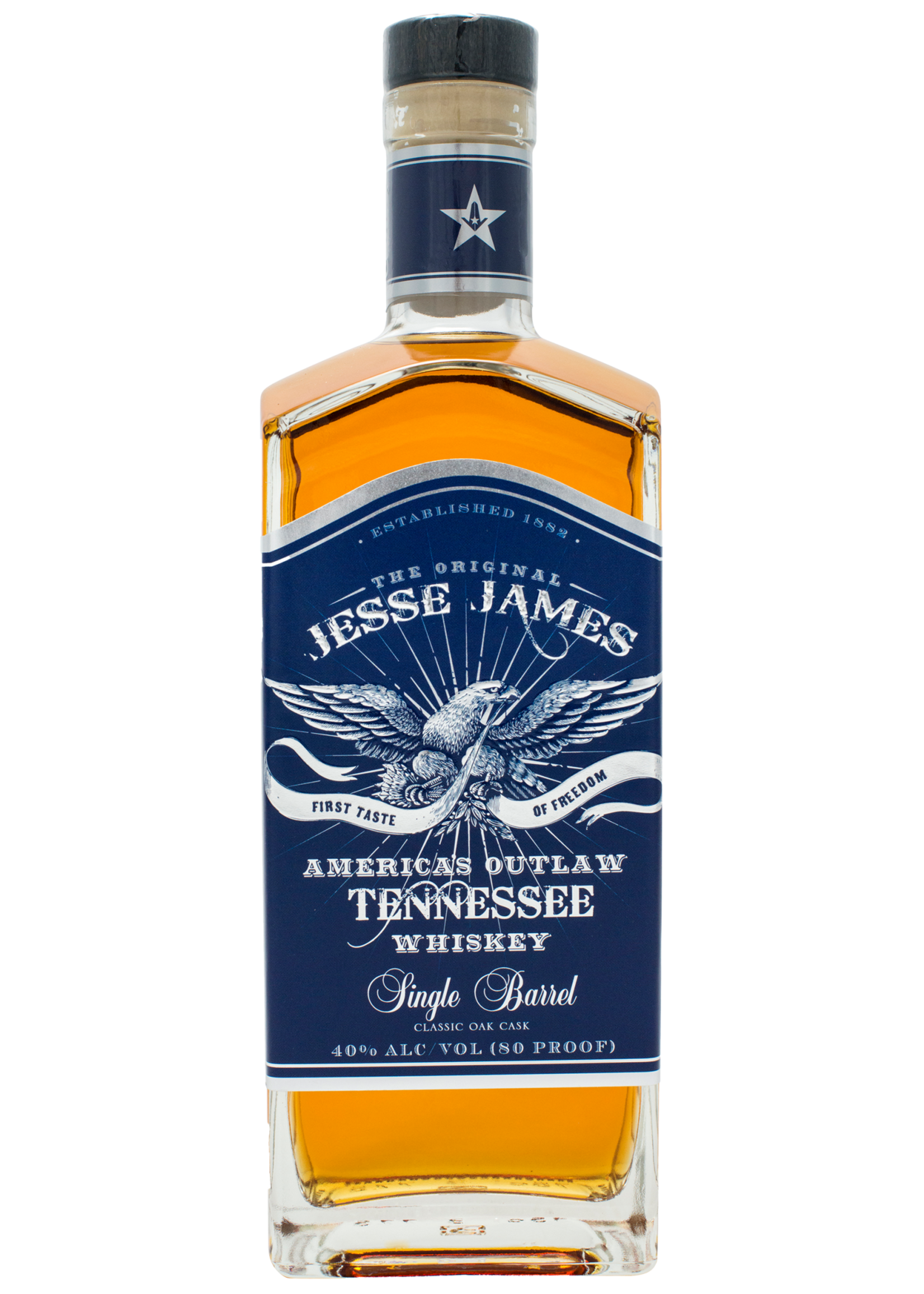 Jesse James Am Outlaw Single Barrel Whiskey 80Proof 750ml