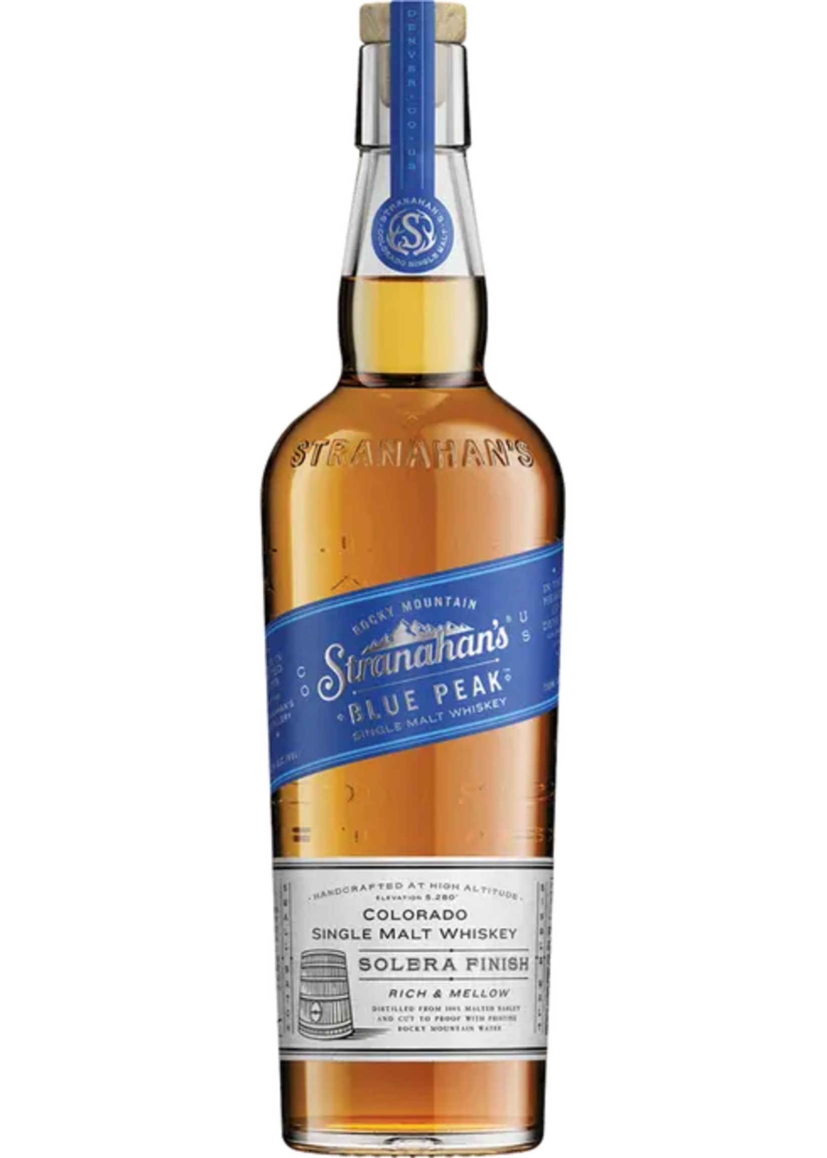 Stranahan's Blue Peak Colorado Single Malt Whiskey 86Proof 750ml