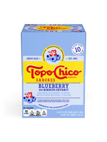 Topo Chico Sabores Blueberry with Hibiscus Extract 4pk 12oz Cans