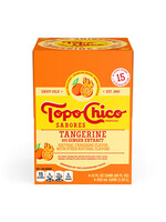Topo Chico Sabores Tangerine with Ginger Extract 4pk 12oz Cans