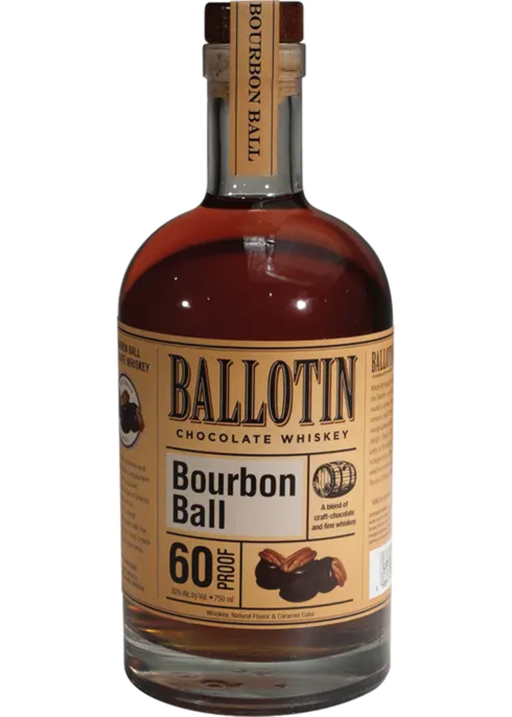 Ballotin Bourbon Ball Chocolate Whiskey 60Proof 750ml