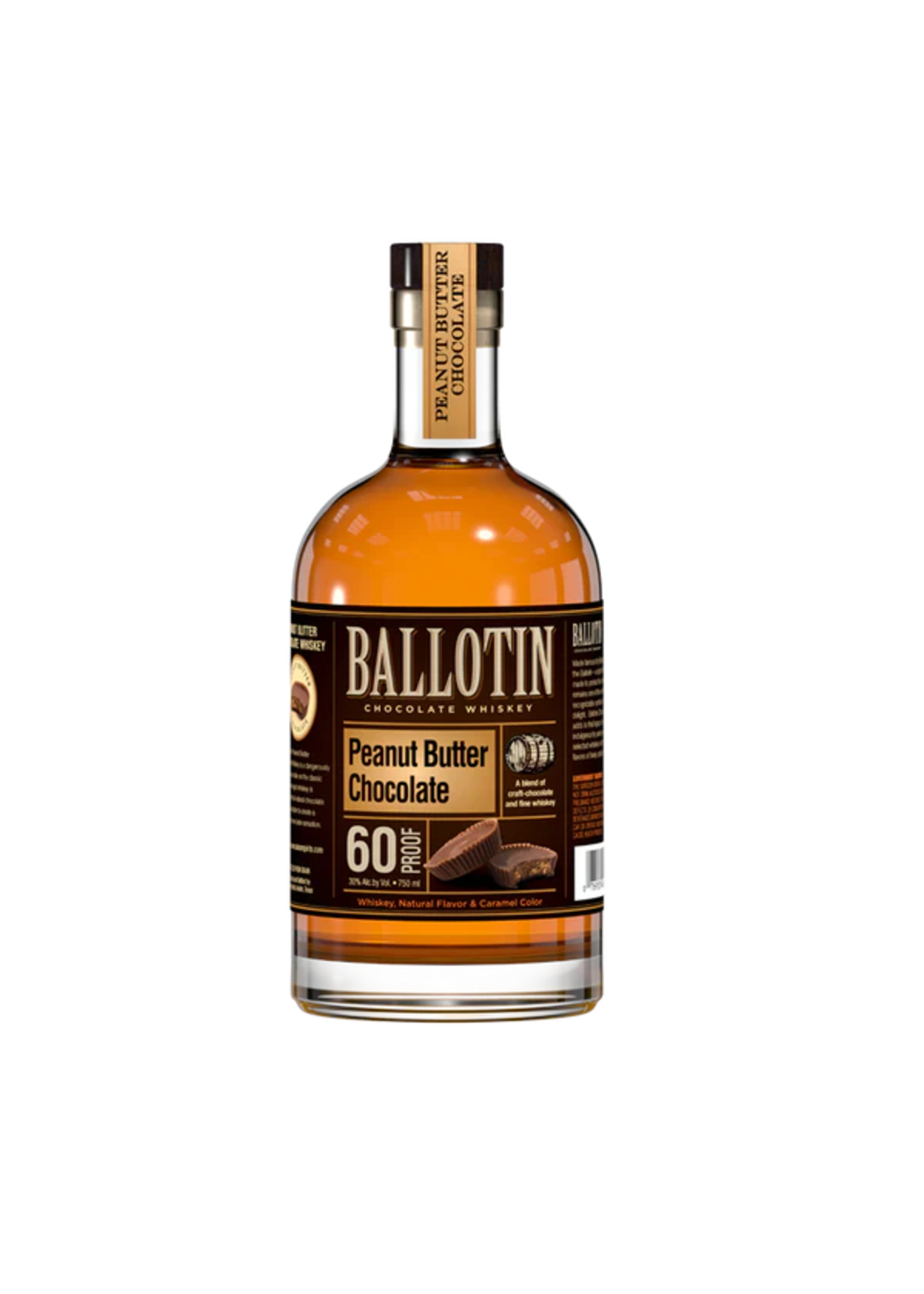 Ballotin Chocolate Peanut Butter Cream Whiskey 34Proof 750ml