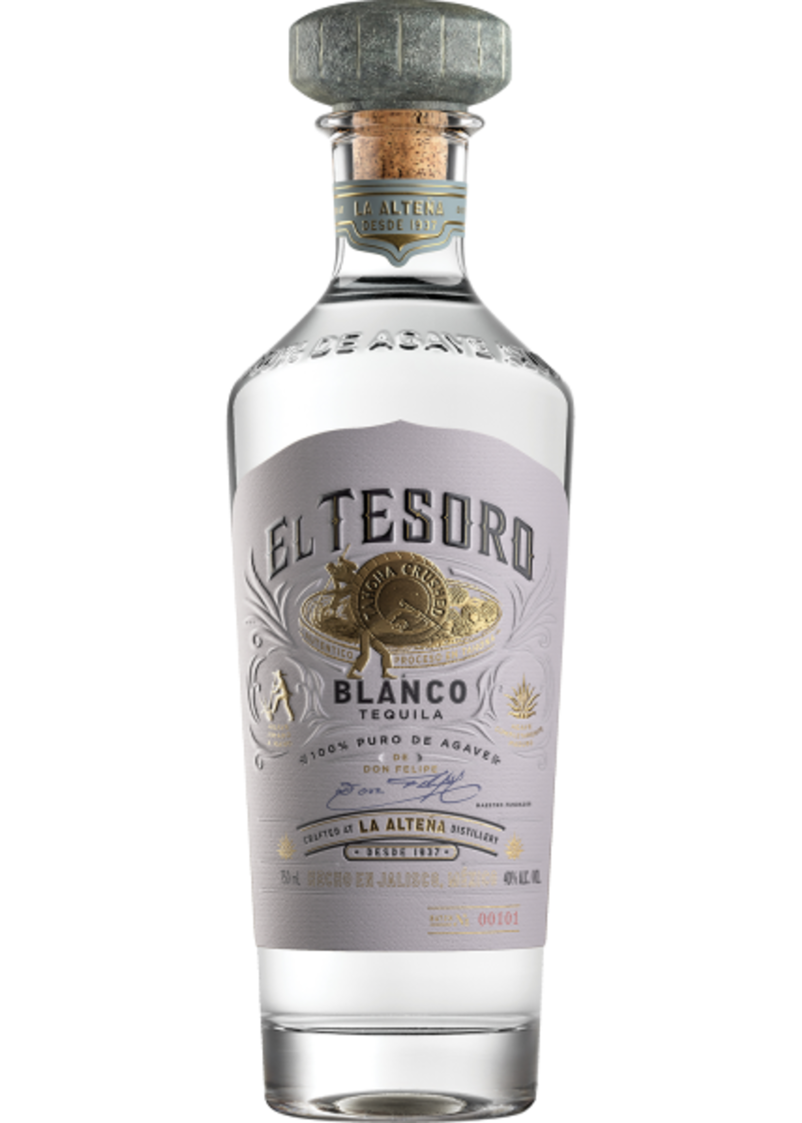 El Tesoro Blanco Tequila 80Proof 750ml