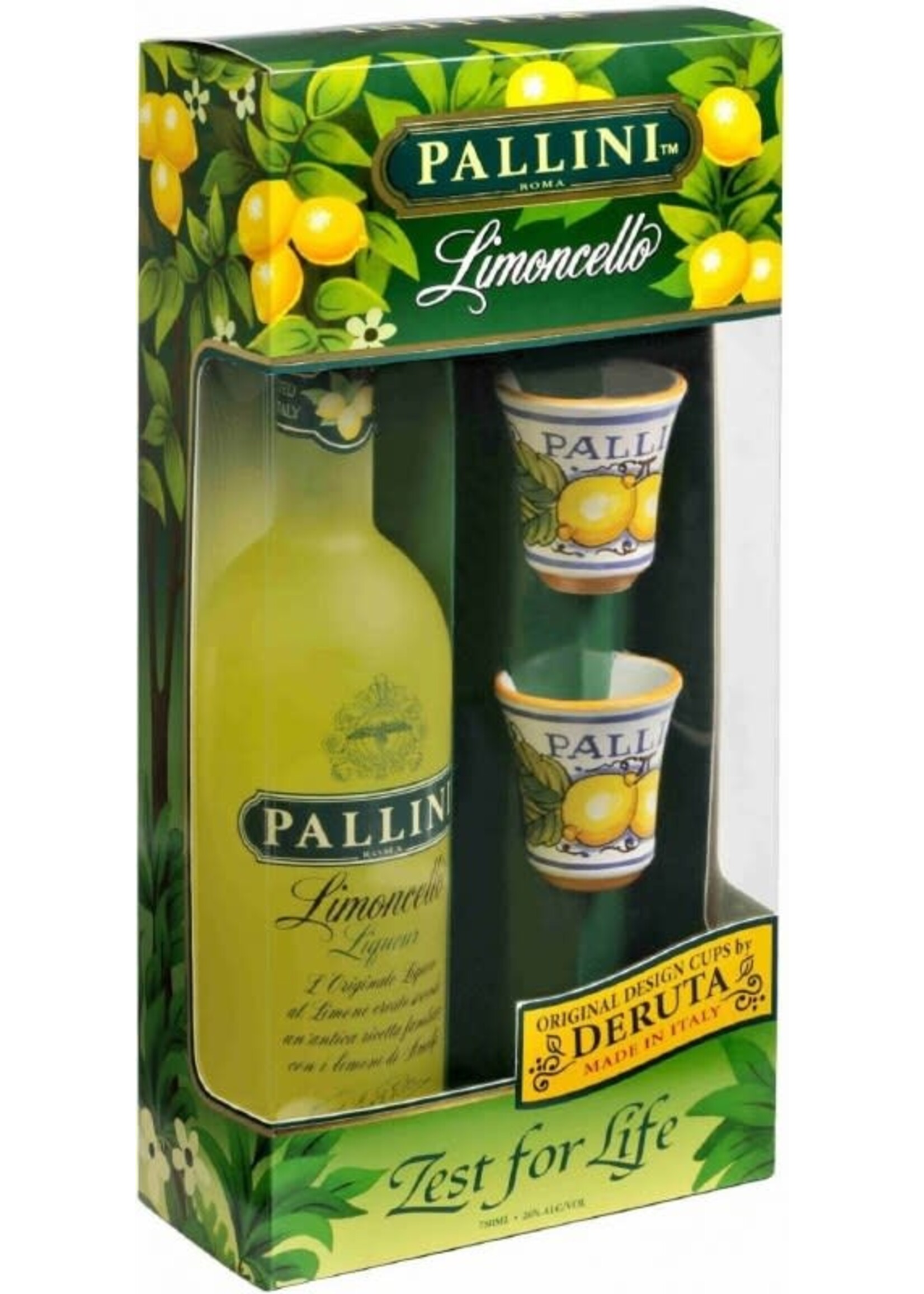 Pallini Limoncello Liqueur 52Proof Gift Sets 750ml