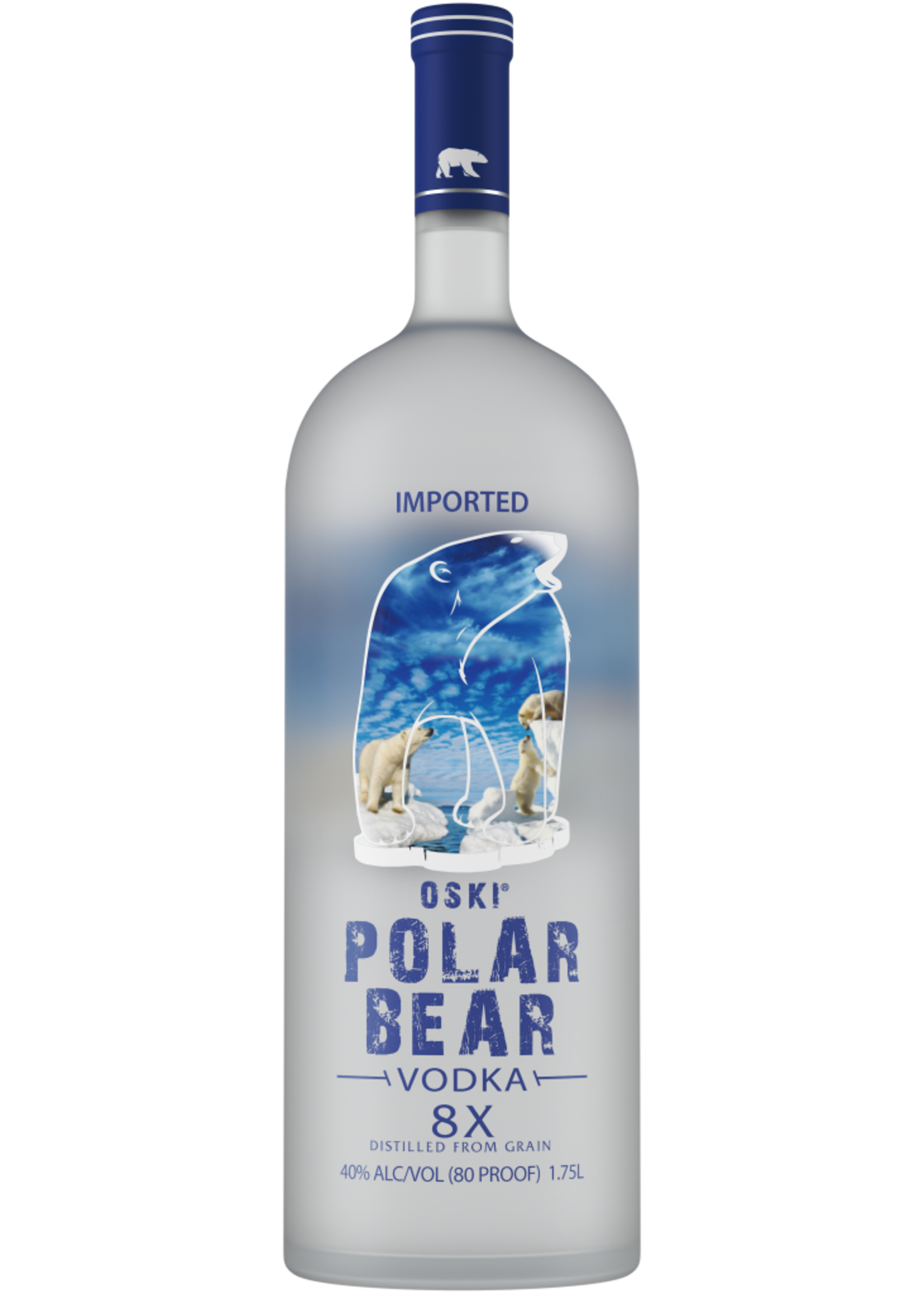 Polar Bear Vodka 8x Distilled 80Proof 1.75 Ltr