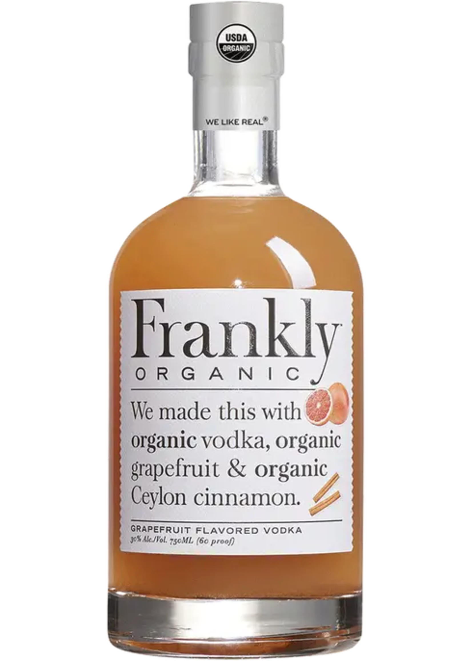 Frankly Texas Organic Grapefruit Vodka 60Proof 750ml
