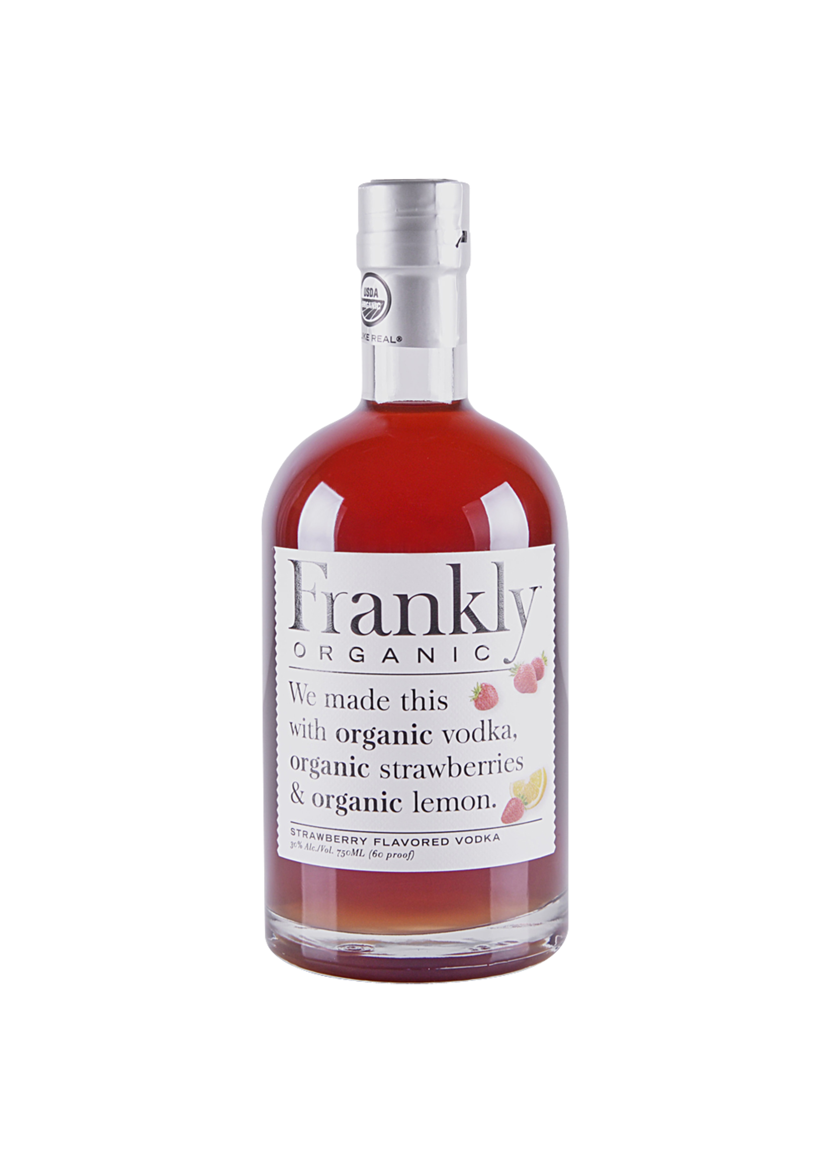 Frankly Texas Organic Strawberry Flavored Vodka 60Proof 750ml