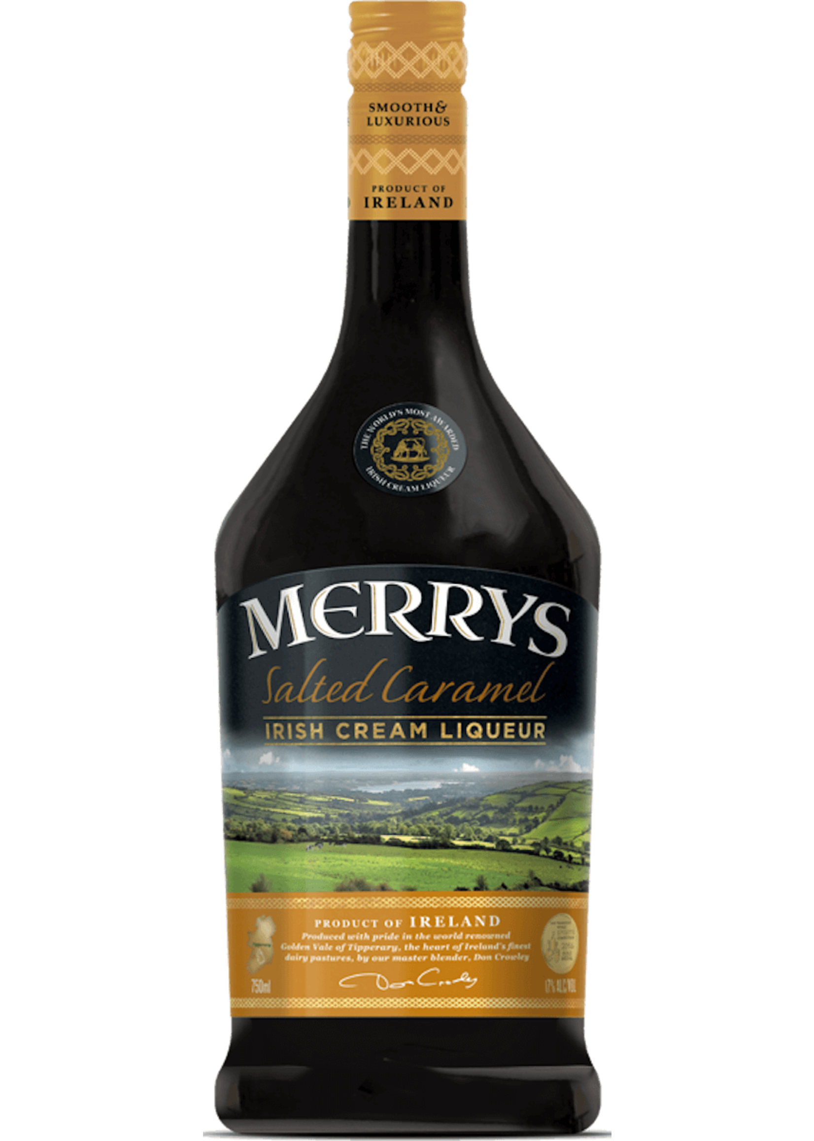 Merrys Salted Caramel Irish Cream Liqueur 34Proof 750ml
