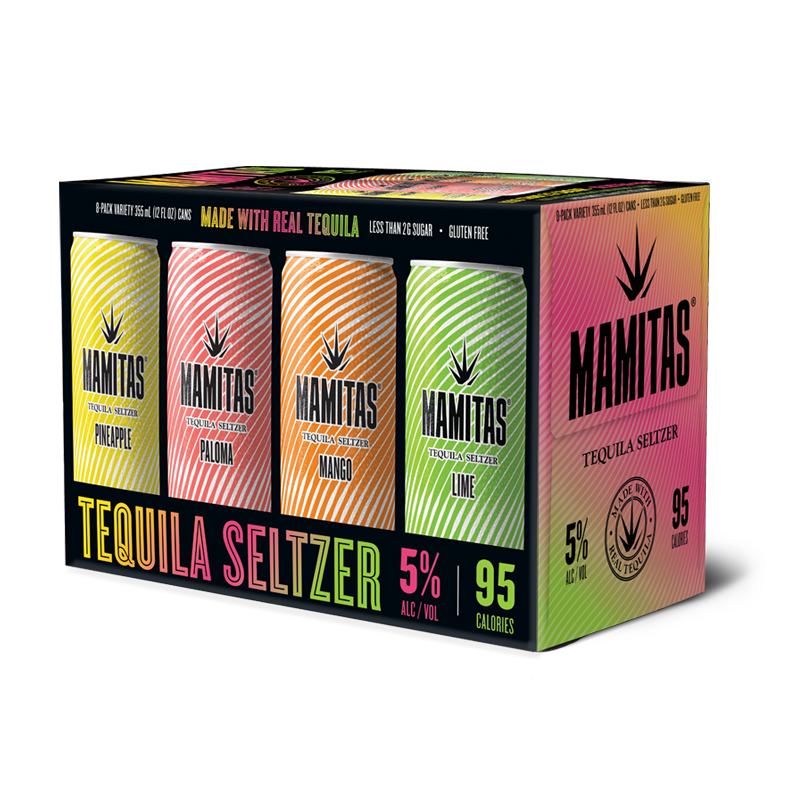 Mamitas Tequila & Soda Hard Seltzer Variety Pack 8pk 12oz Cans A1 Liquors, Rockport, TX
