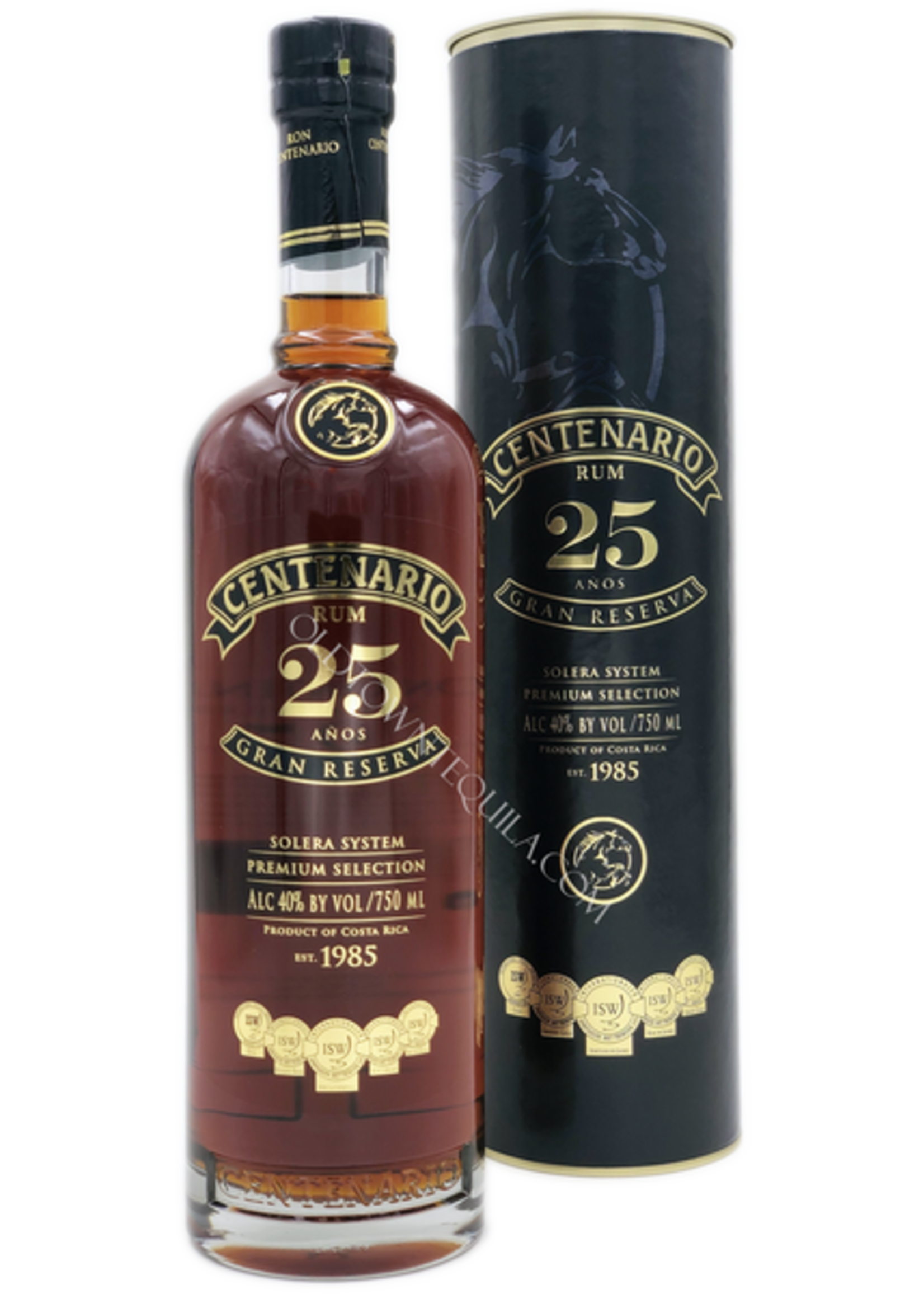 Ron Centenario 25year Aniversario Grand Reserva Rum 80Proof 750ml