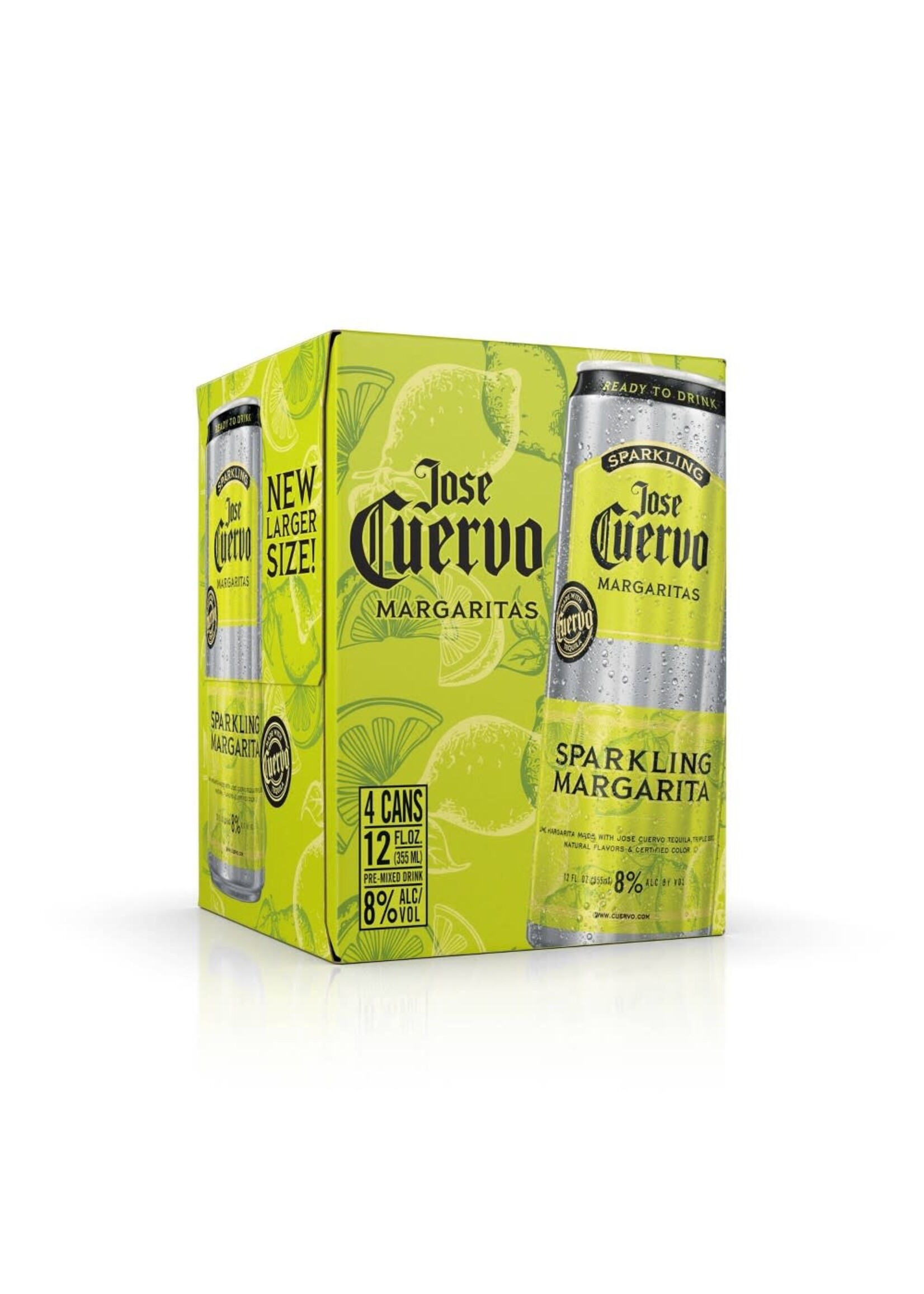 Jose Cuervo RTD Sparkling Lime Margarita 16Proof 4pk 12oz Cans