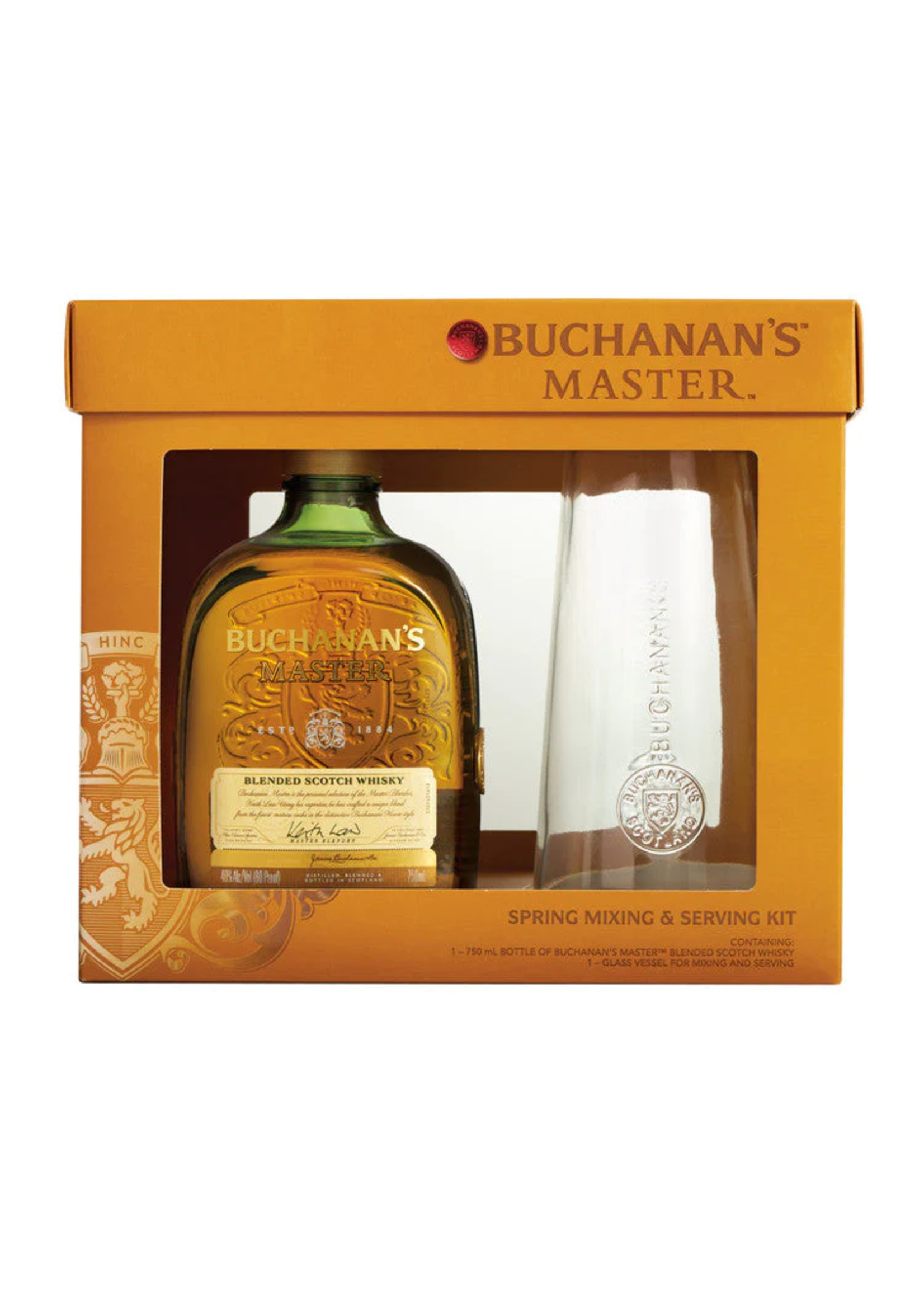 Buchanan's Blended Scotch Master 80Proof W/ Glass Pitcher 750ml