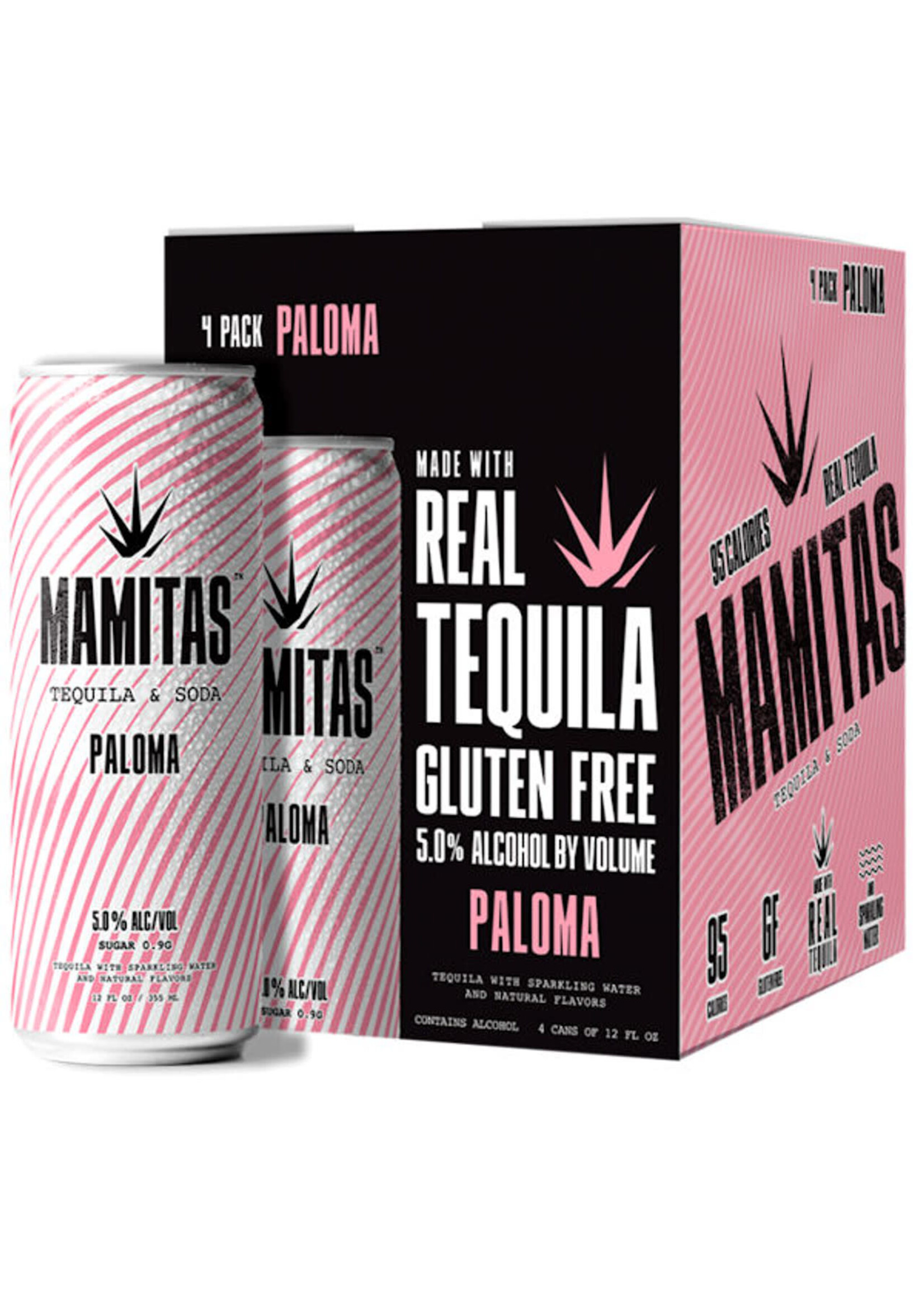 Mamitas Tequila & Soda Paloma Cocktail 10Proof 4pk 12oz Cans