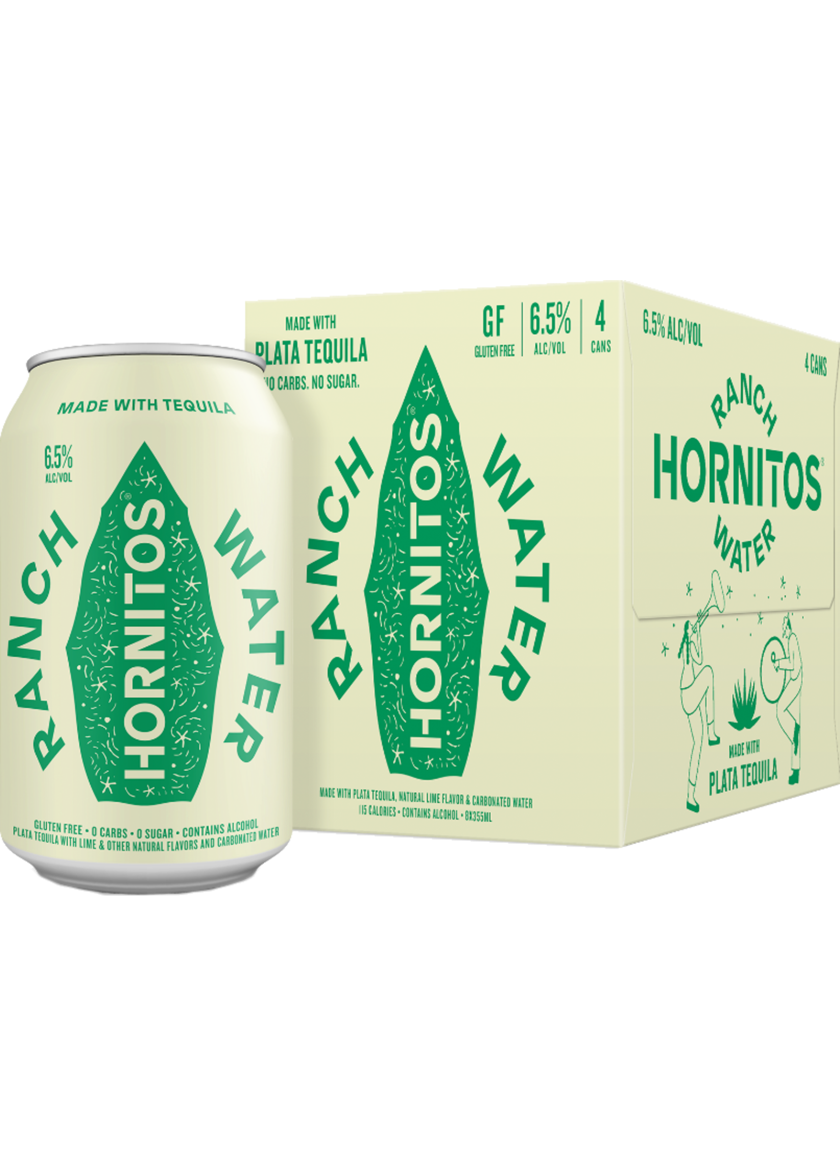 Hornitos Ranch Water 13Proof 4pk 12oz Cans