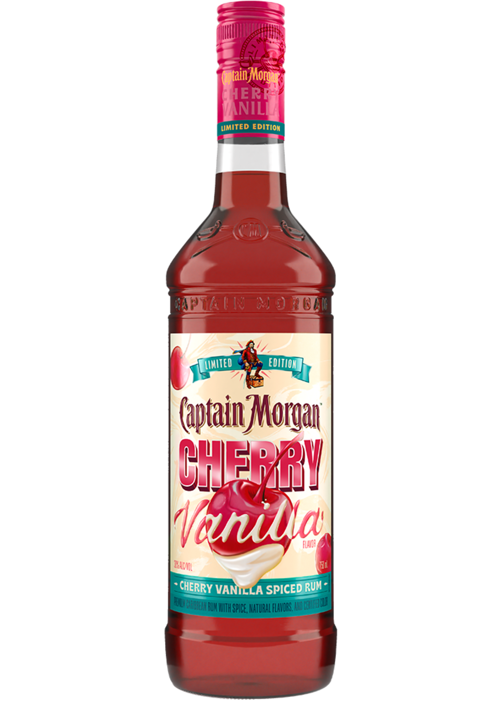 Captain Morgan Cherry Vanilla Flavored Vodka 60Proof 750ml