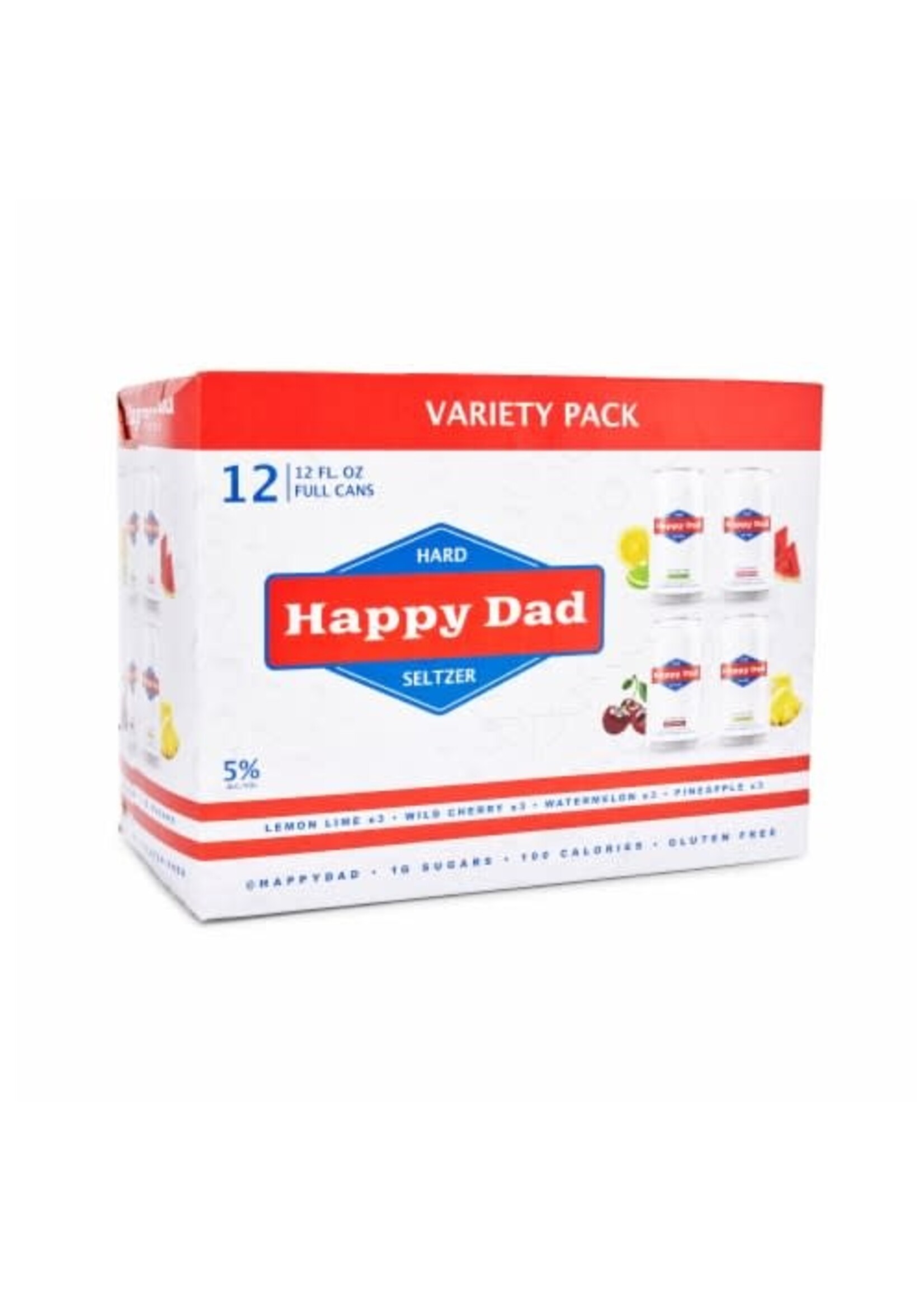 Happy Dad Hard Seltzer Variety Pack 12pk 12oz Can
