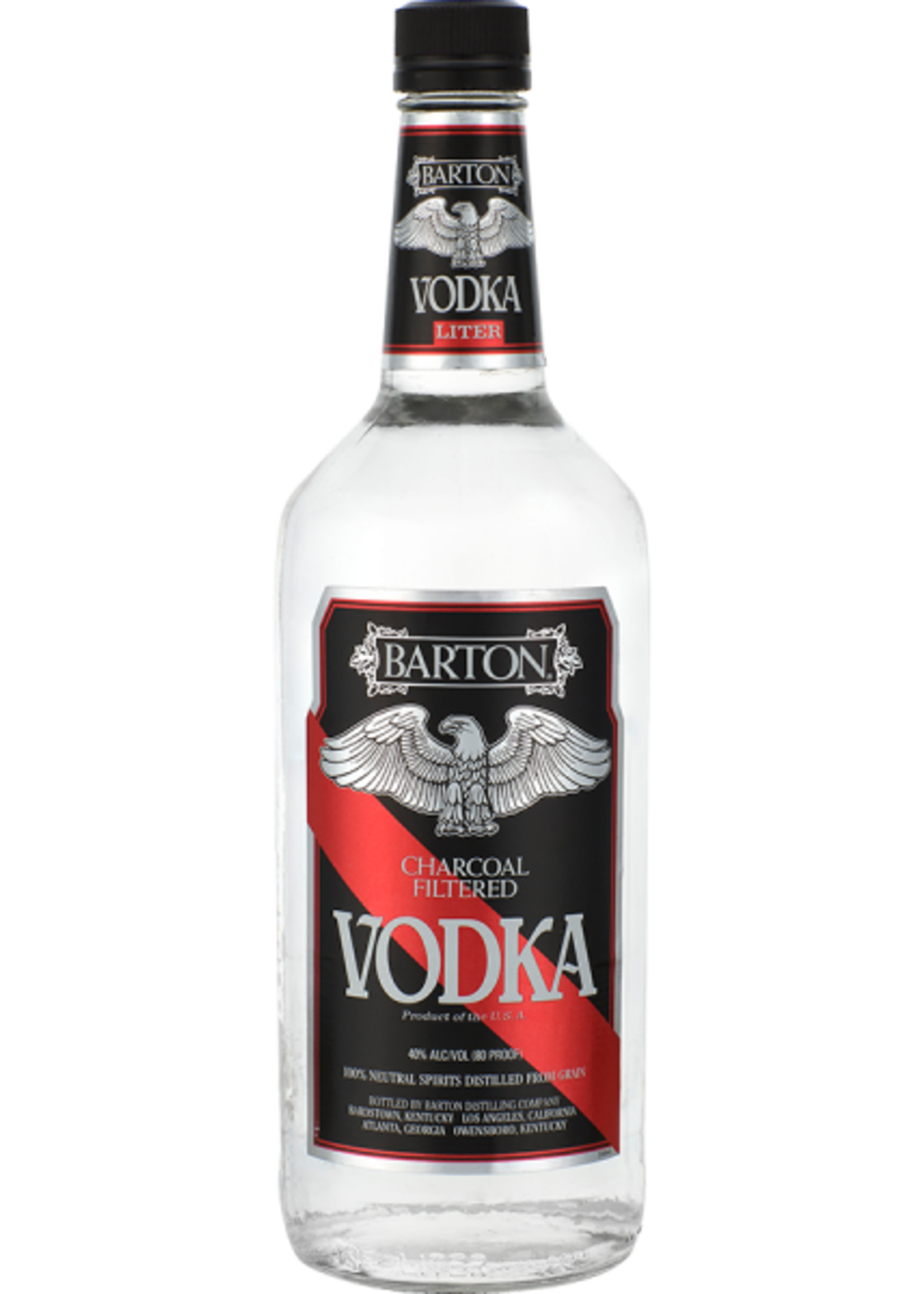 Barton Charcoal Filtered Premium Vodka 80Proof 1 Ltr