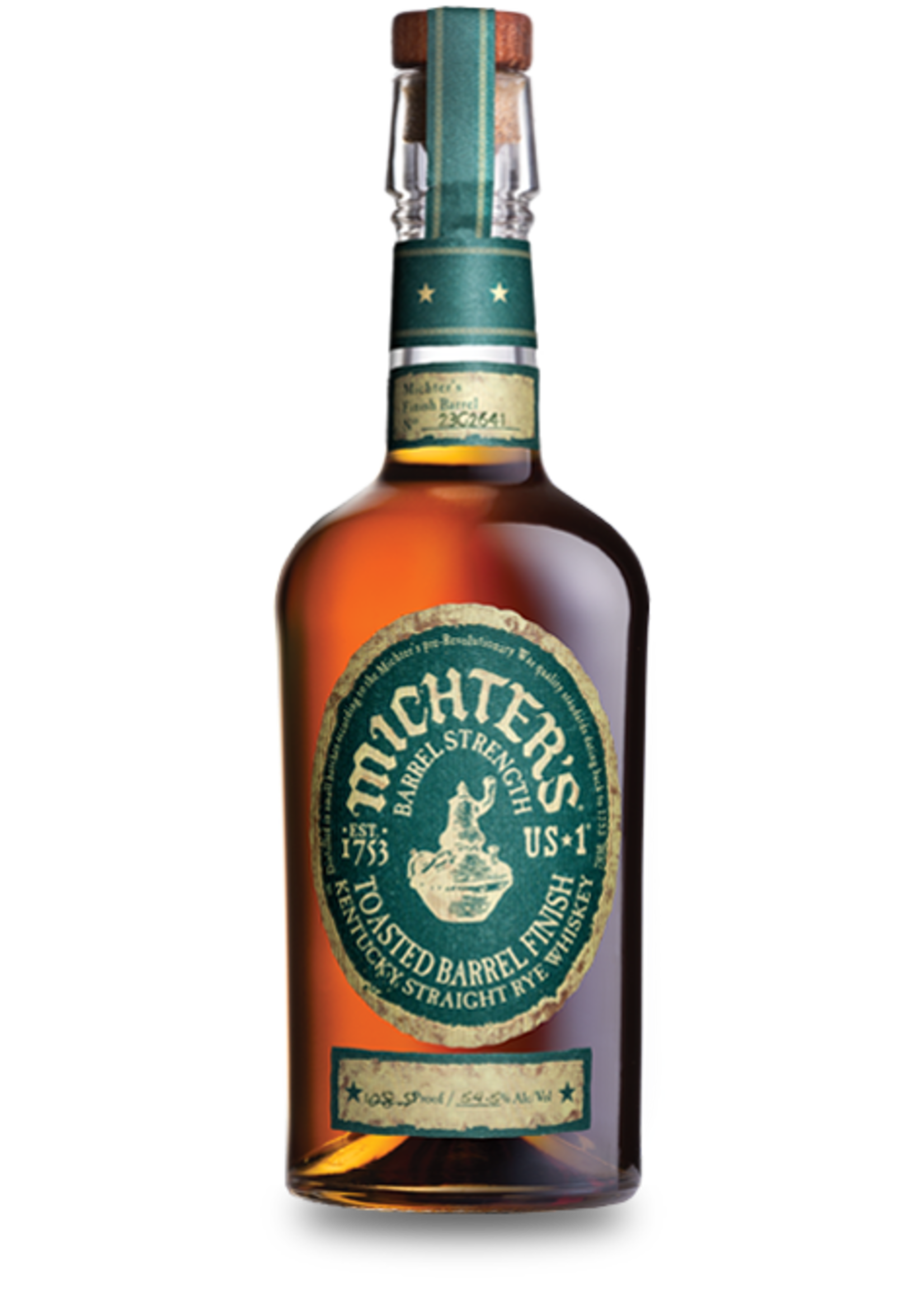 Michters Toasted Straight Rye Whiskey 108.6Proof 750ml