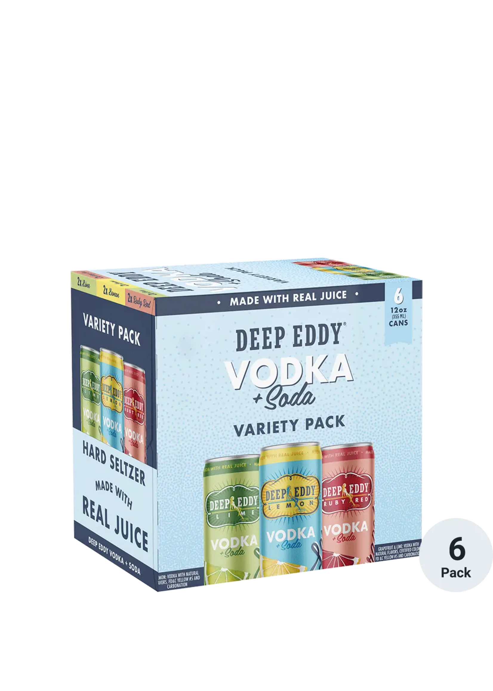 Deep Eddy RTD Variety Pack 6pk 12oz cans