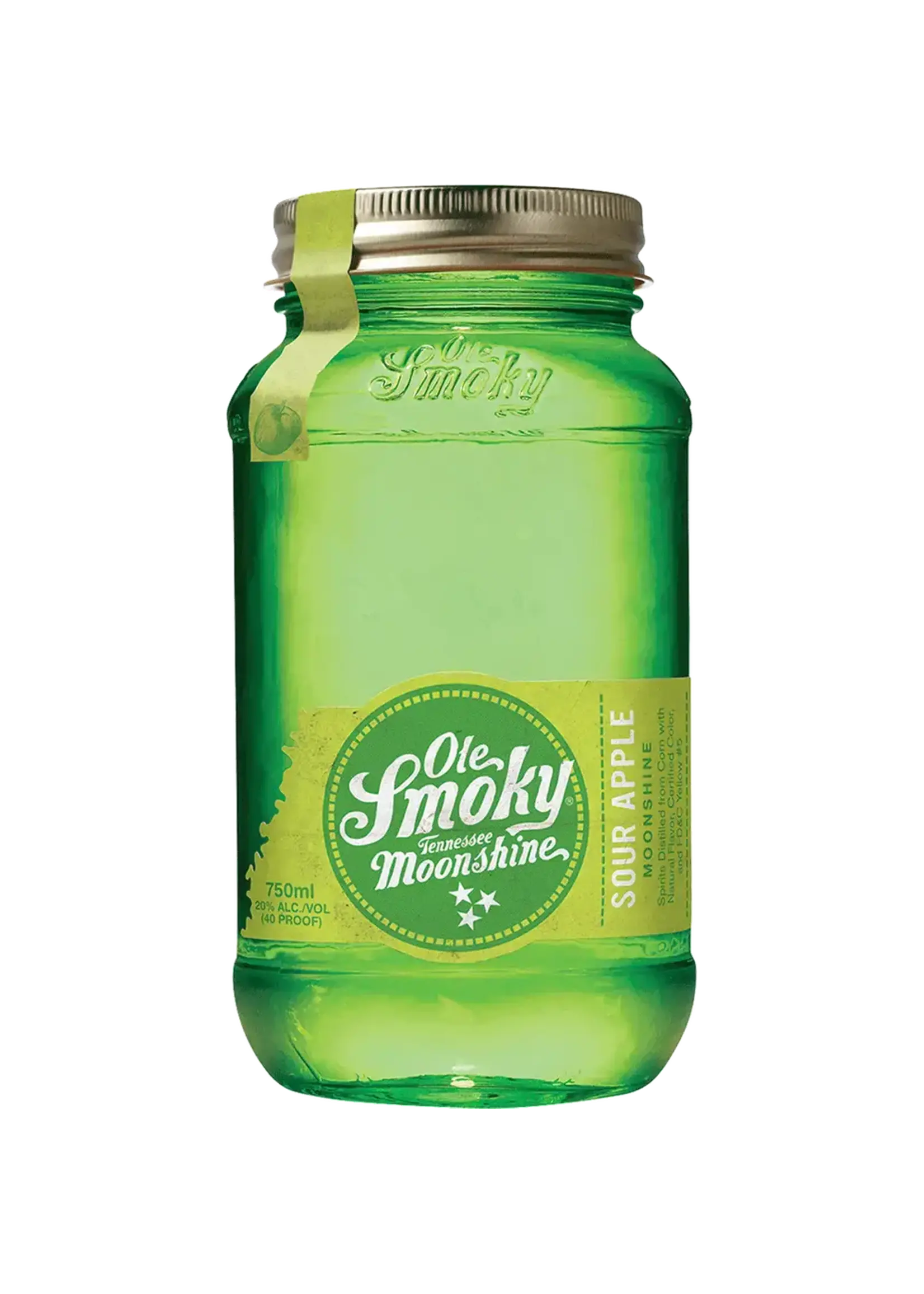 Ole Smoky Sour Apple Moonshine 40Proof 750ml