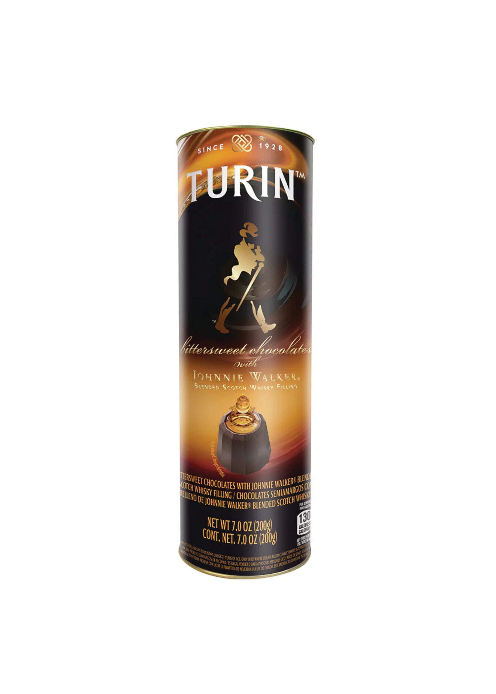 Johnnie Walker Whiskey Chocolate Tube, 7 oz