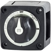 Blue Sea Systems 300 Amp M-Series Battery Switch (On-Off with Knob, Black)