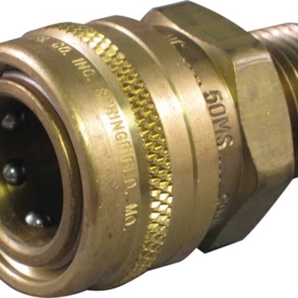 1/4" MPT Brass Socket