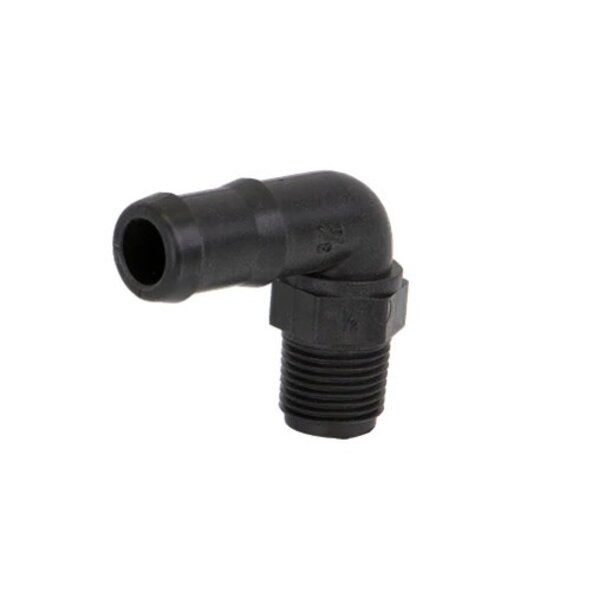 Banjo 1/2" Male Thread x 3/4" Hose Barb Elbow