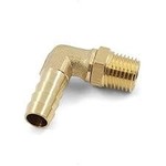 1/2" NPT  to 3/8" Hose Barb Elbow Brass Fitting