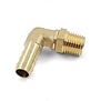 1/4" NPT  to 3/8" Hose Barb Elbow Brass Fitting