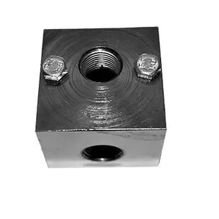 Unloader Mounting Block 3/8 - Nickel Plated Steel