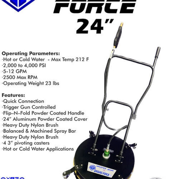 Whisper Wash Whisper Wash Ground Force 24 inch Surface Cleaner