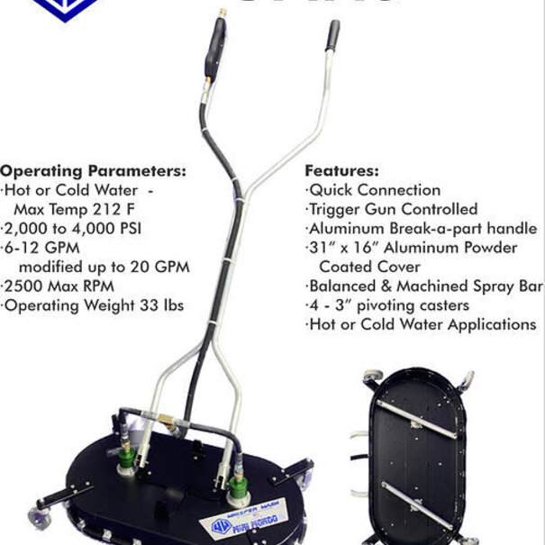 Whisper Wash Whisper Wash Mini Mondo 31" Surface Cleaner