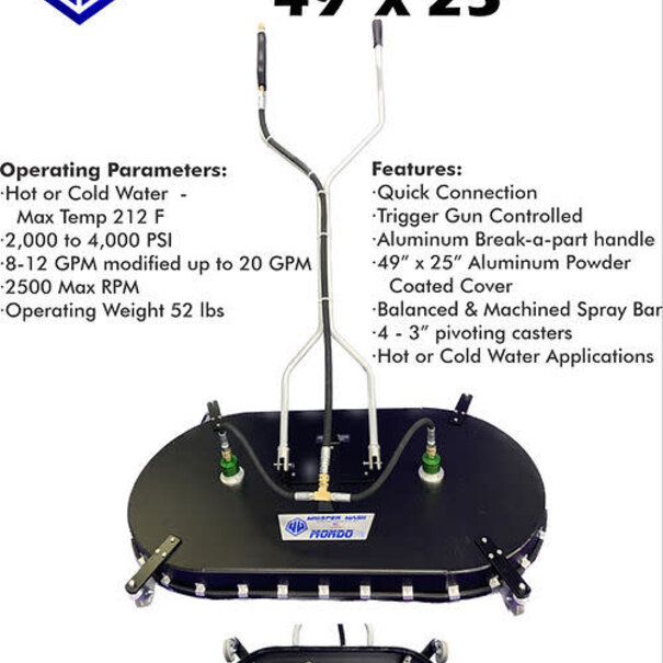 Whisper Wash Whisper Wash Mondo Force 49" Surface Cleaner