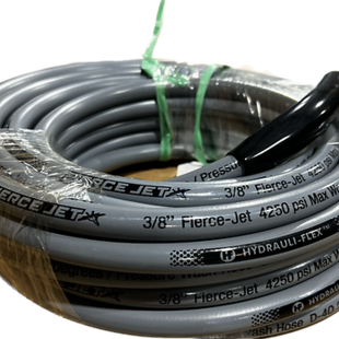 Fierce Jet 50ft 4250PSI 3/8 Hose Single Wire High Pressure Hose