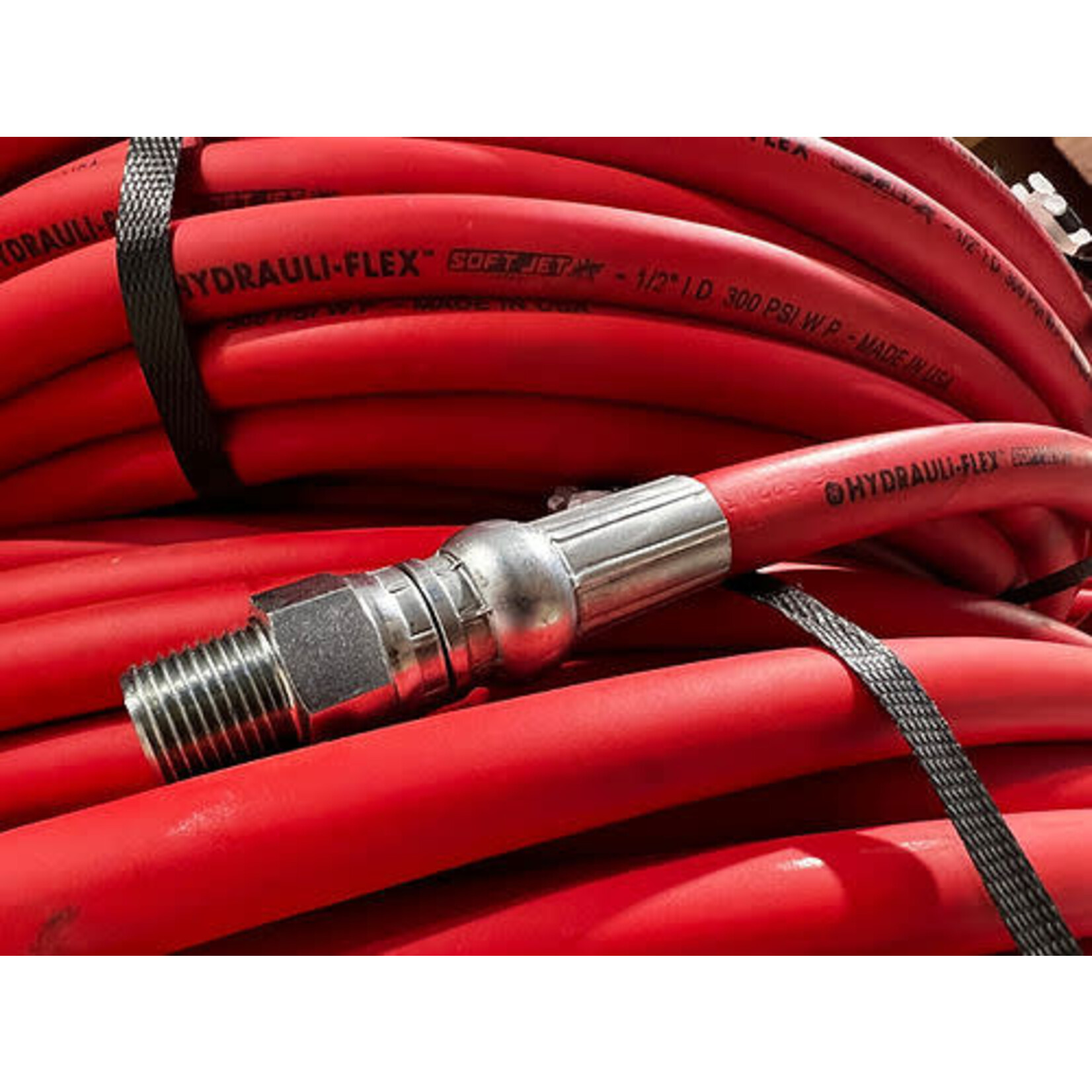 1/2in 200ft Red Hydrauli-Flex Tech Hose Soft Wash Hose