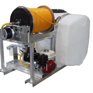 200 Gallon Skid Sprayer 10GPM Diaphragm Pump & Electric Reel