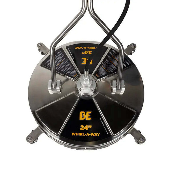 BE Stainless Steel 24" Whirl-A-Way Surface Cleaner